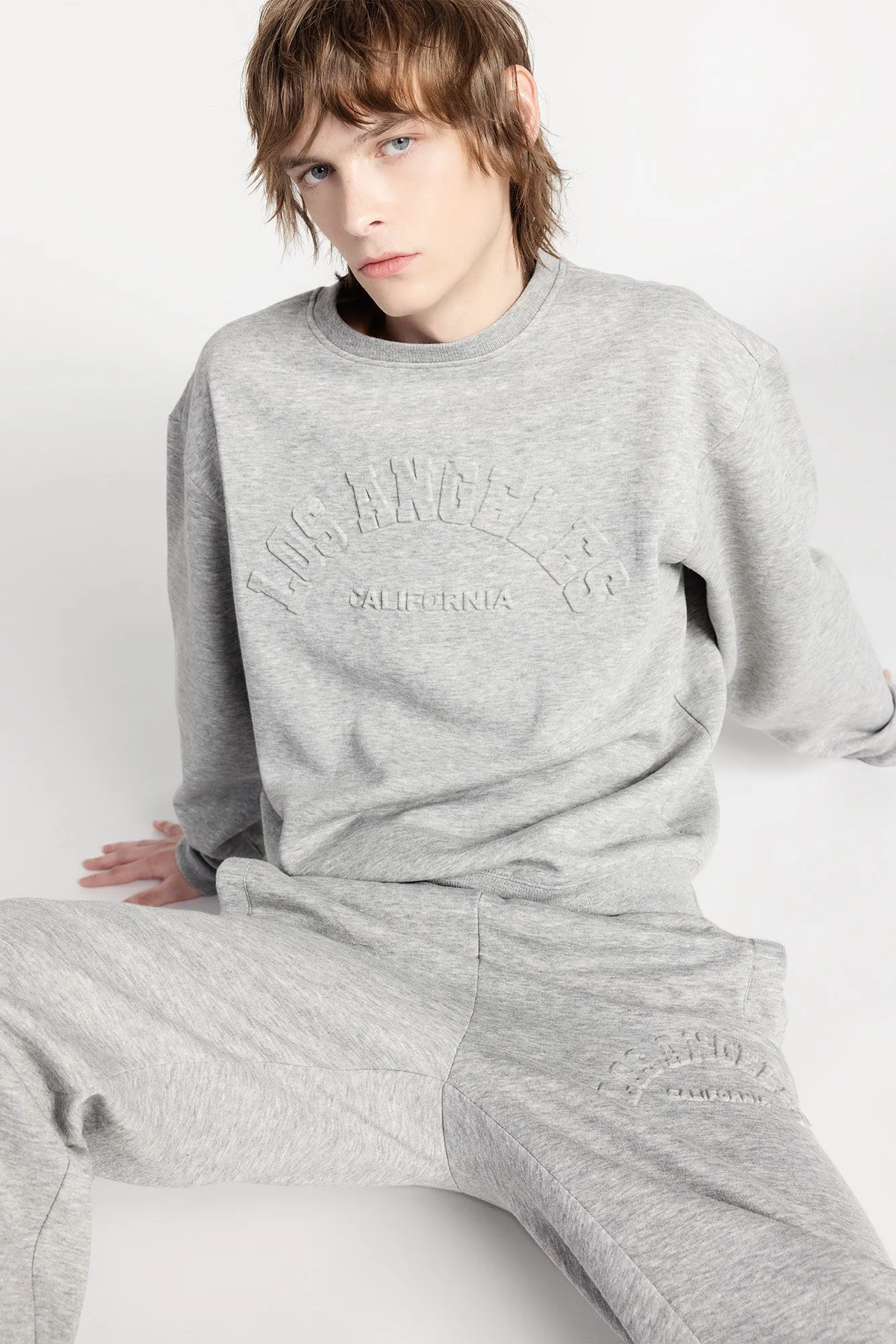 City Embossed Fleece Sweatshirt