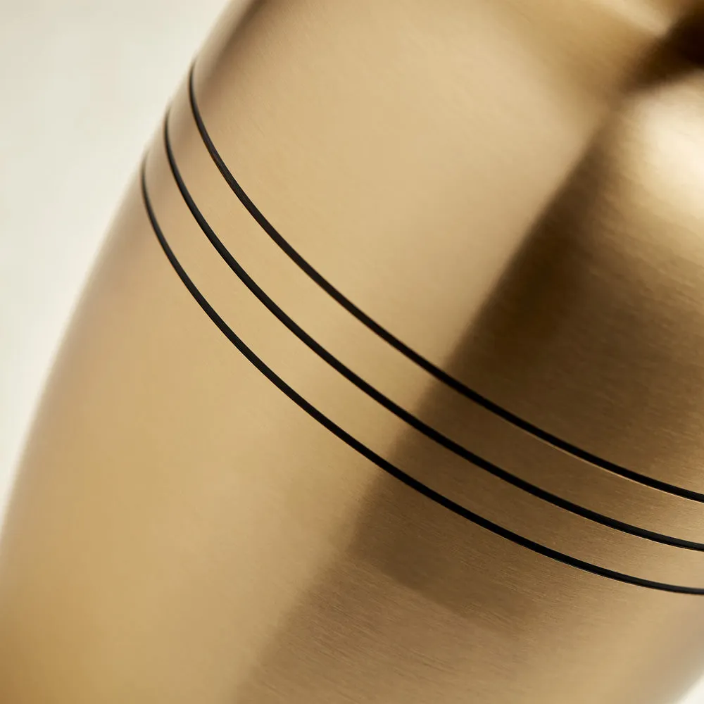 Classic Bronze Cremation Urn In Large