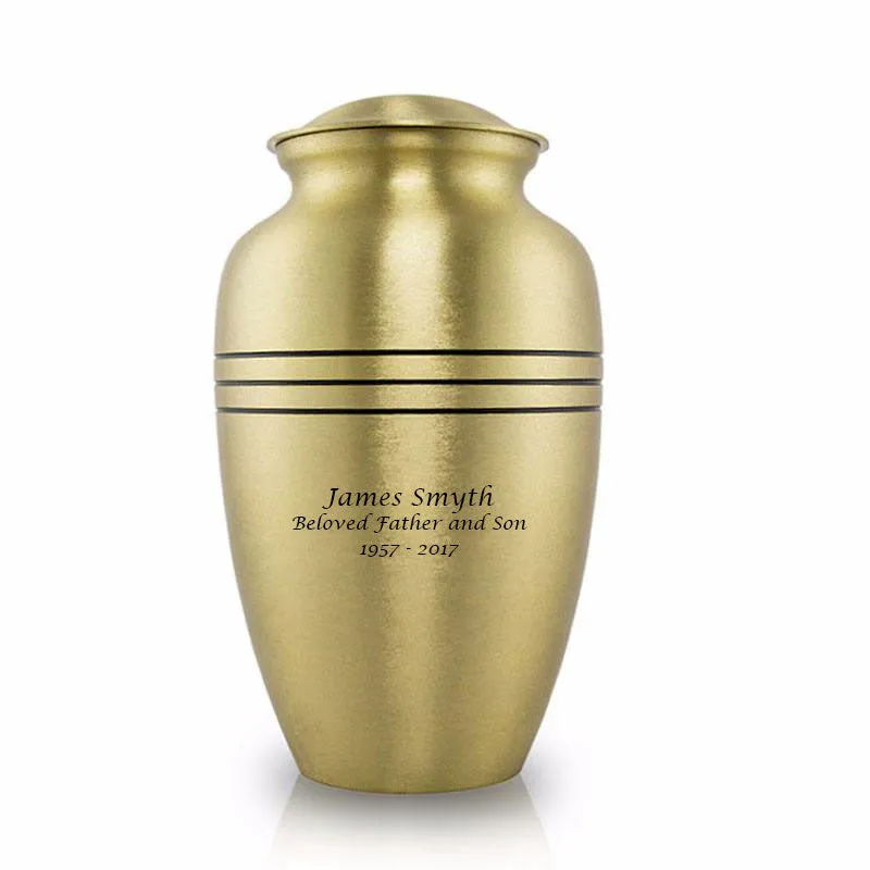 Classic Bronze Cremation Urn In Large