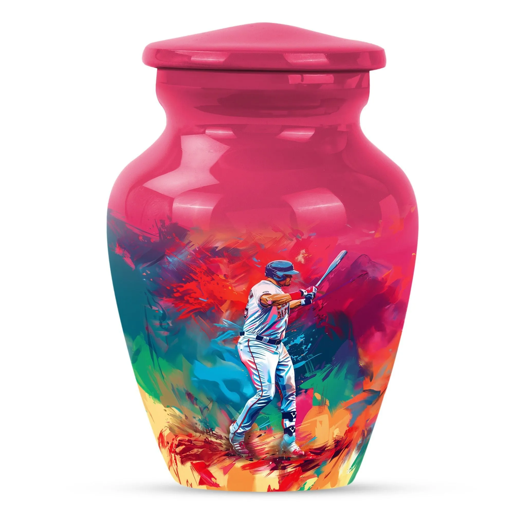 Classic Butterfly Baseball Urn: Cremation Accessory for Women
