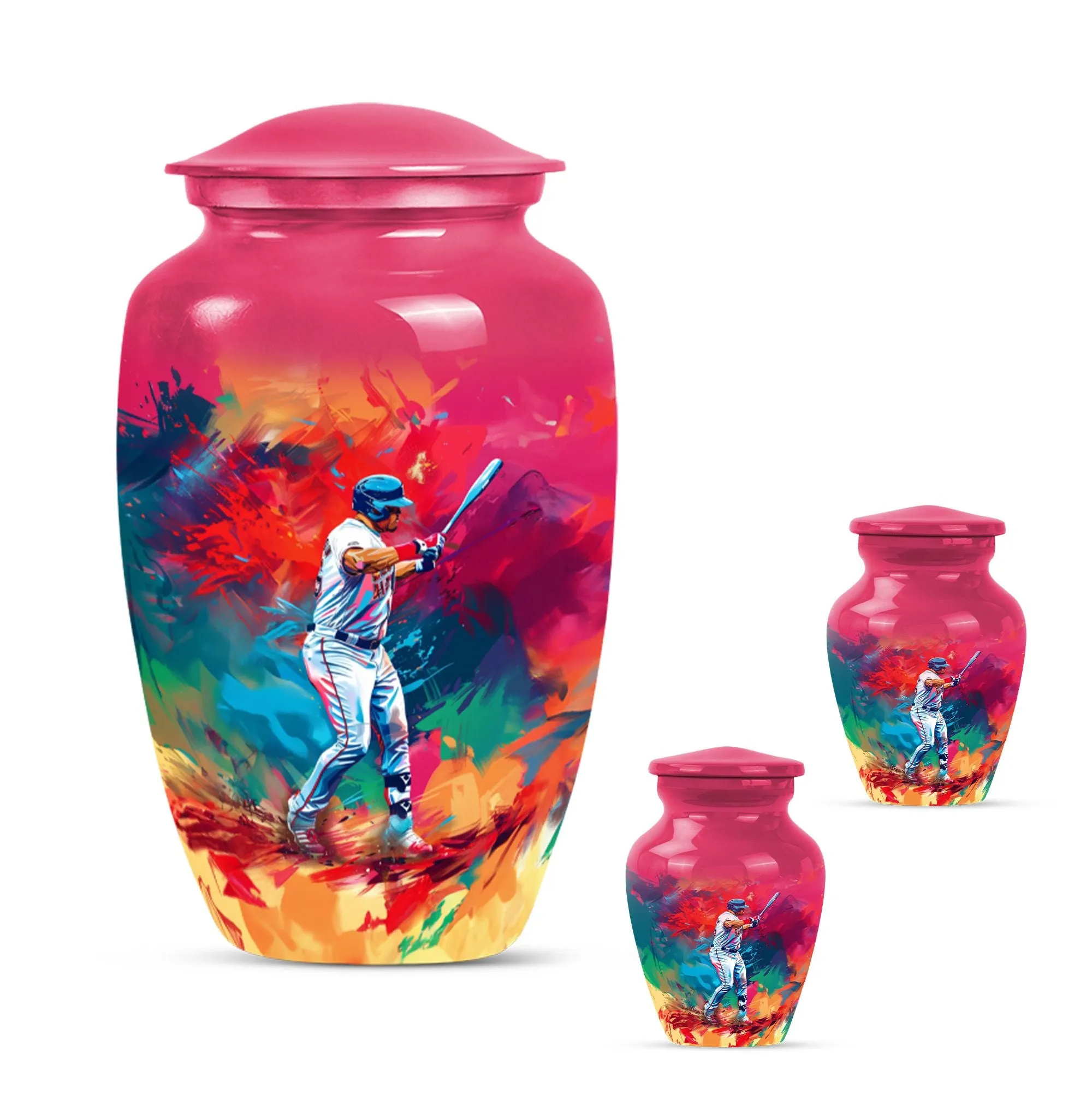 Classic Butterfly Baseball Urn: Cremation Accessory for Women
