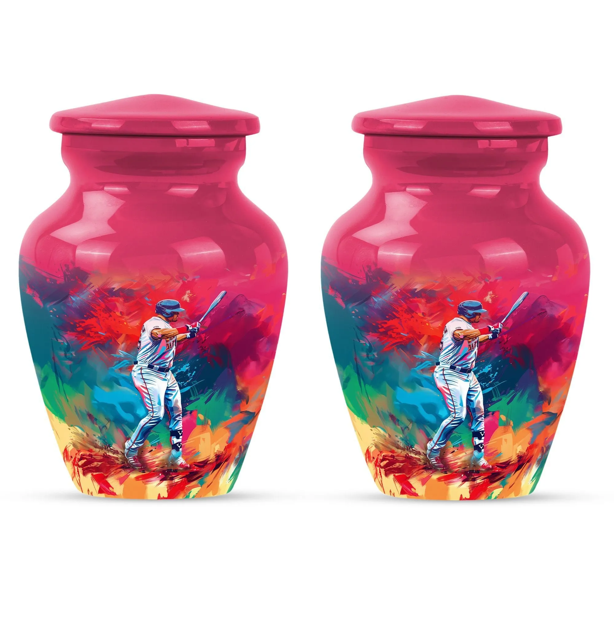 Classic Butterfly Baseball Urn: Cremation Accessory for Women