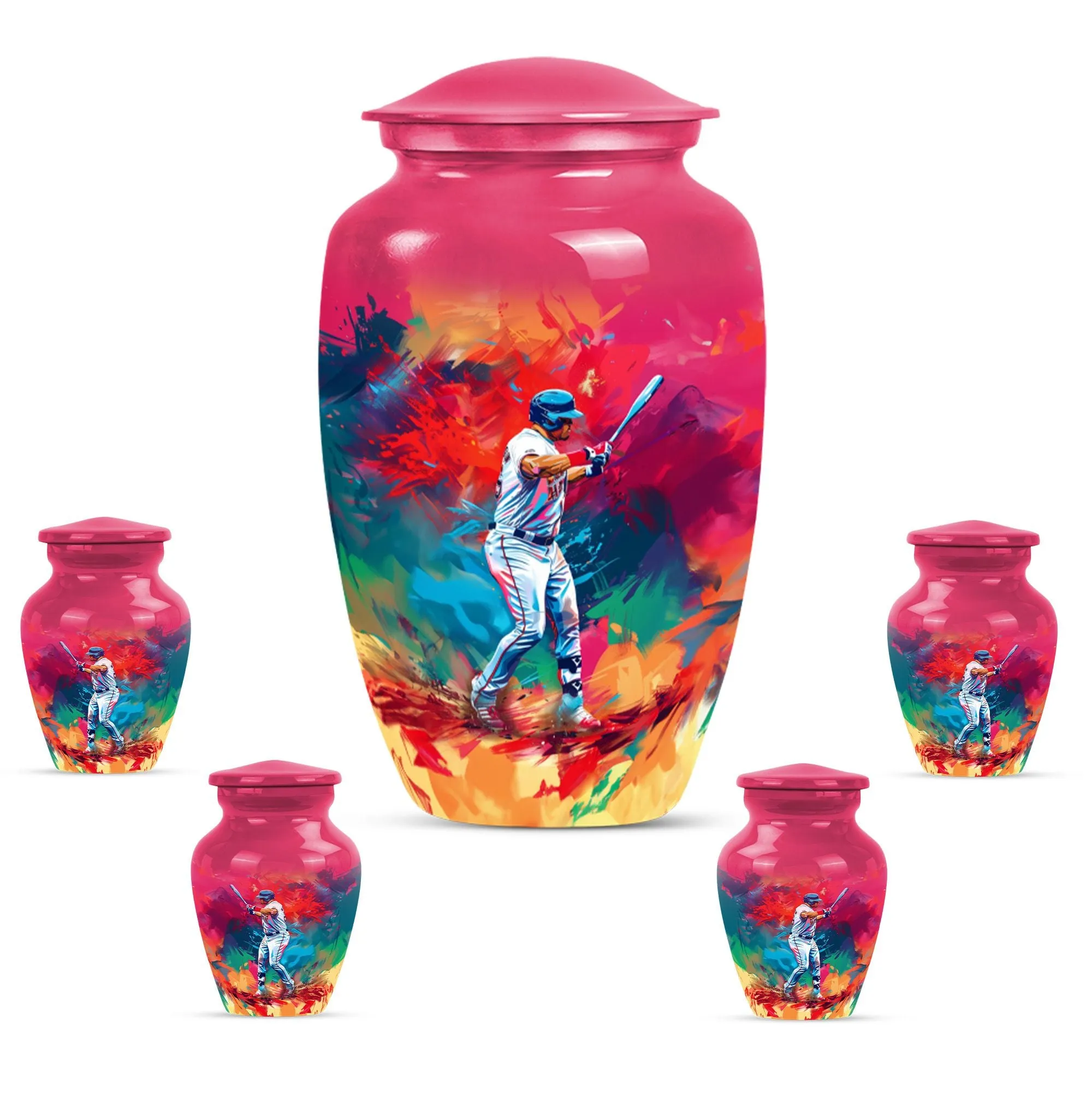 Classic Butterfly Baseball Urn: Cremation Accessory for Women