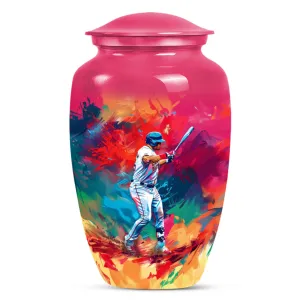 Classic Butterfly Baseball Urn: Cremation Accessory for Women