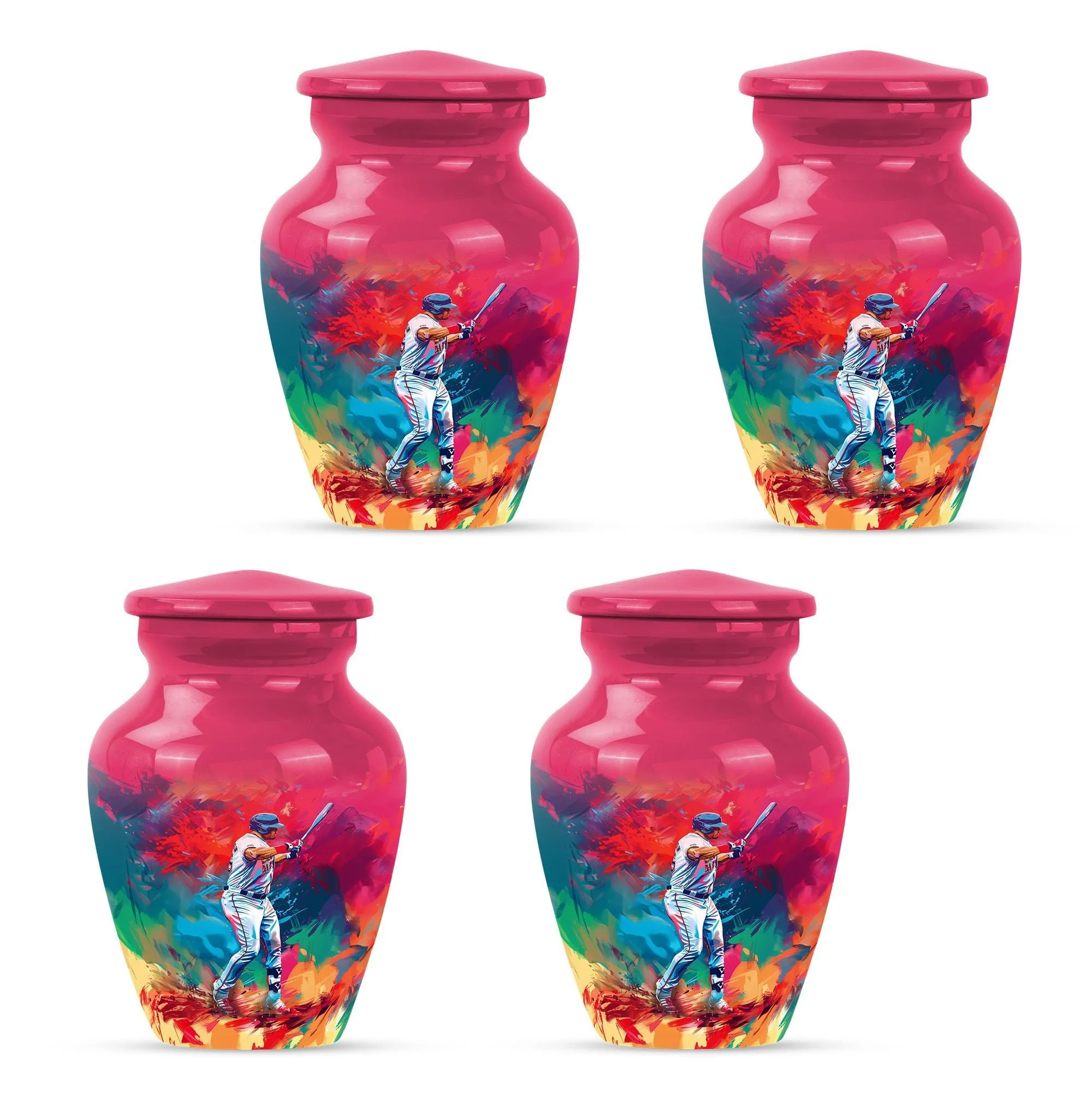 Classic Butterfly Baseball Urn: Cremation Accessory for Women