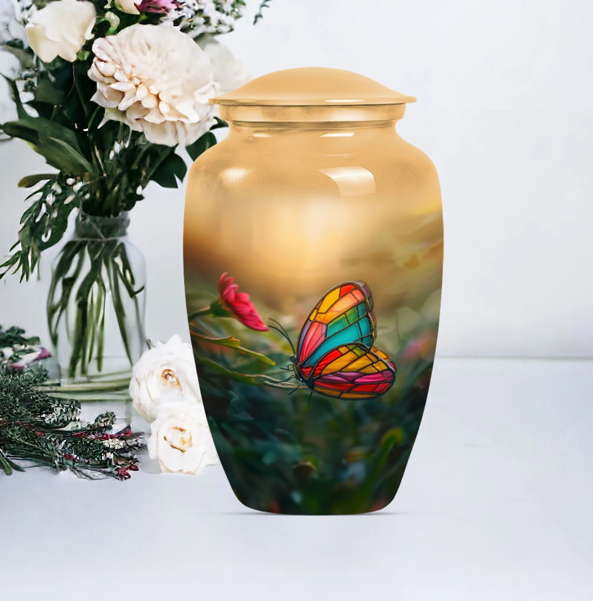 Classic Butterfly Rest- Cremation Burial Urn for Loved Ones