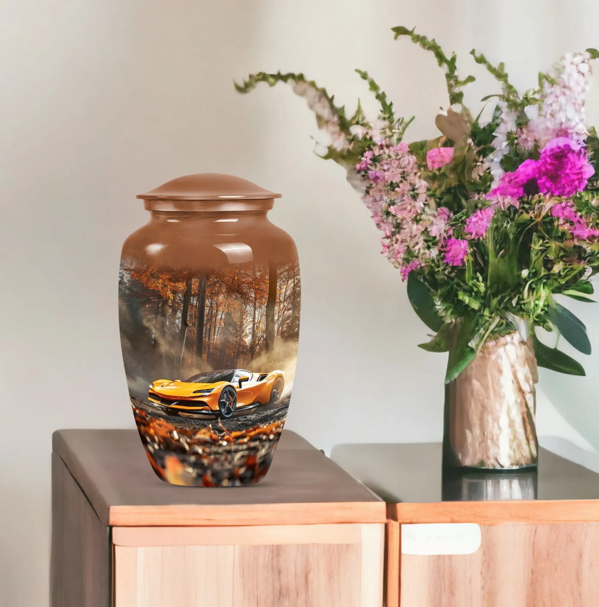 Classic Car Urn For Ashes  - Container For Cremated Human Ashes