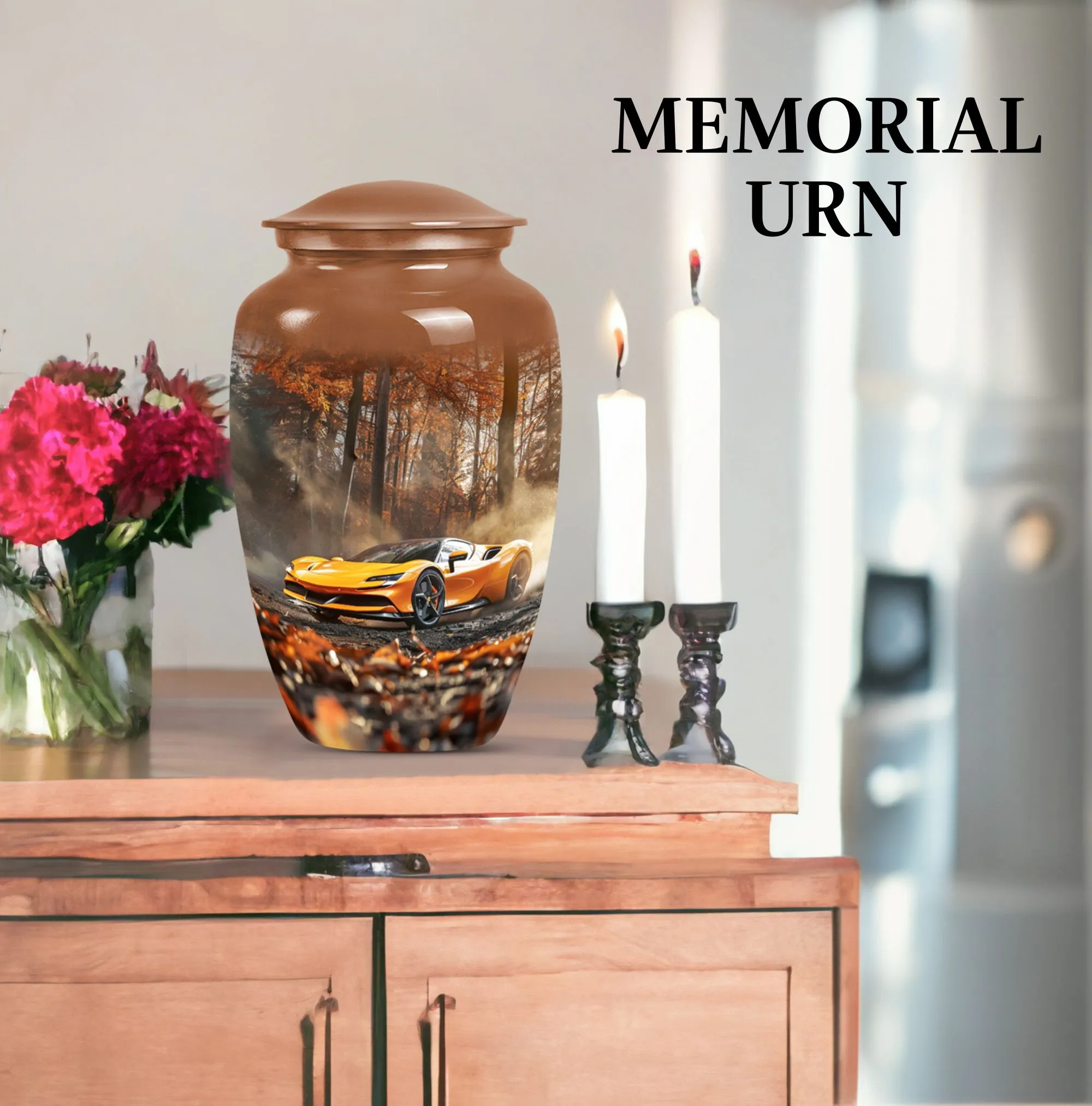 Classic Car Urn For Ashes  - Container For Cremated Human Ashes