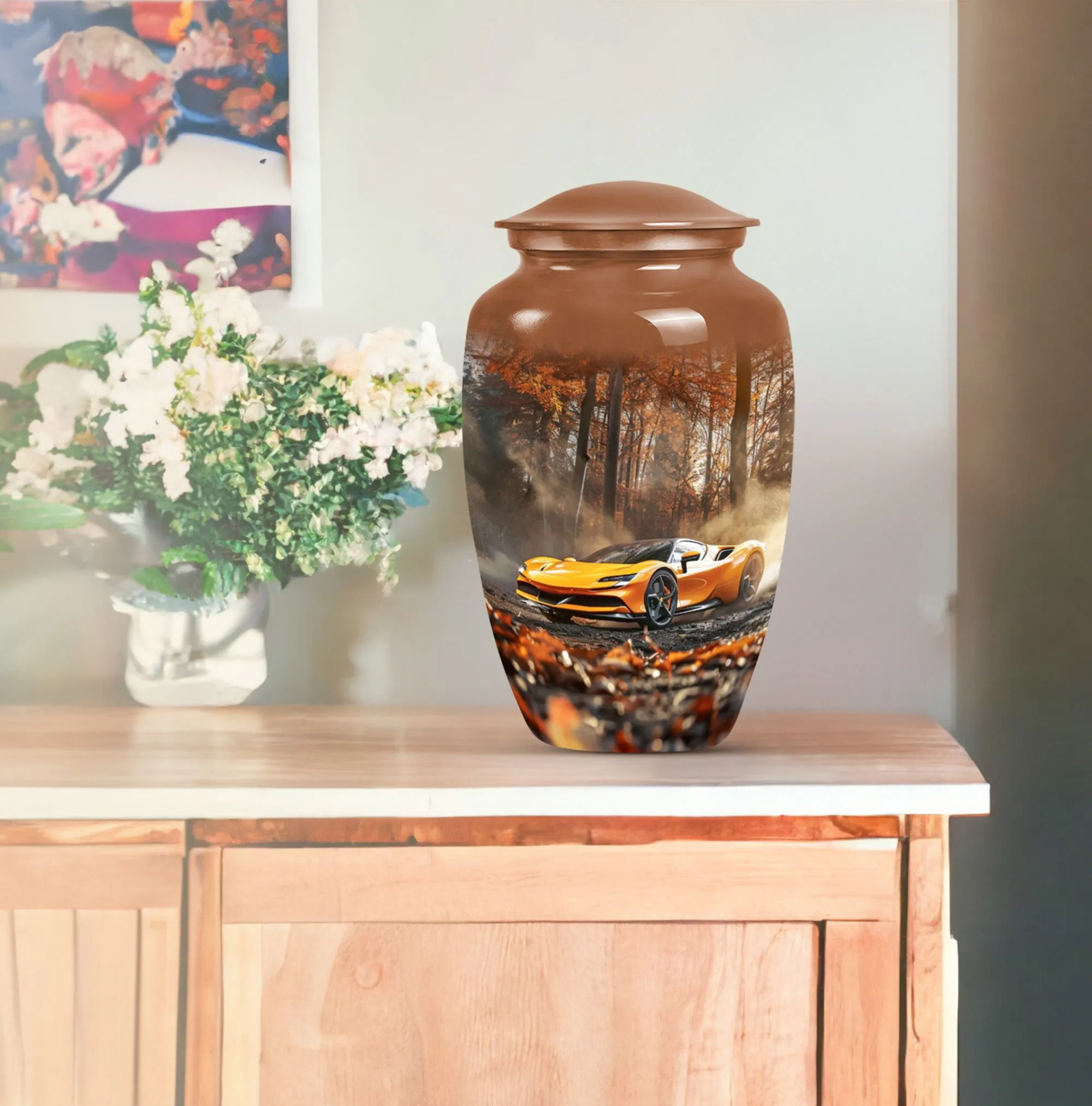 Classic Car Urn For Ashes  - Container For Cremated Human Ashes
