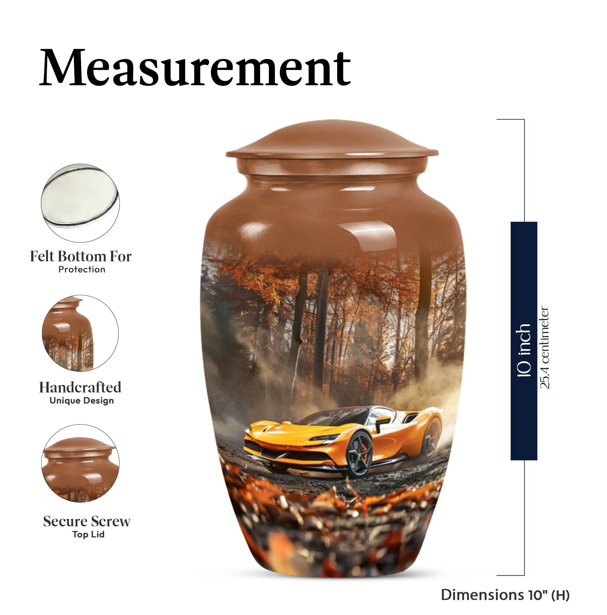 Classic Car Urn For Ashes  - Container For Cremated Human Ashes