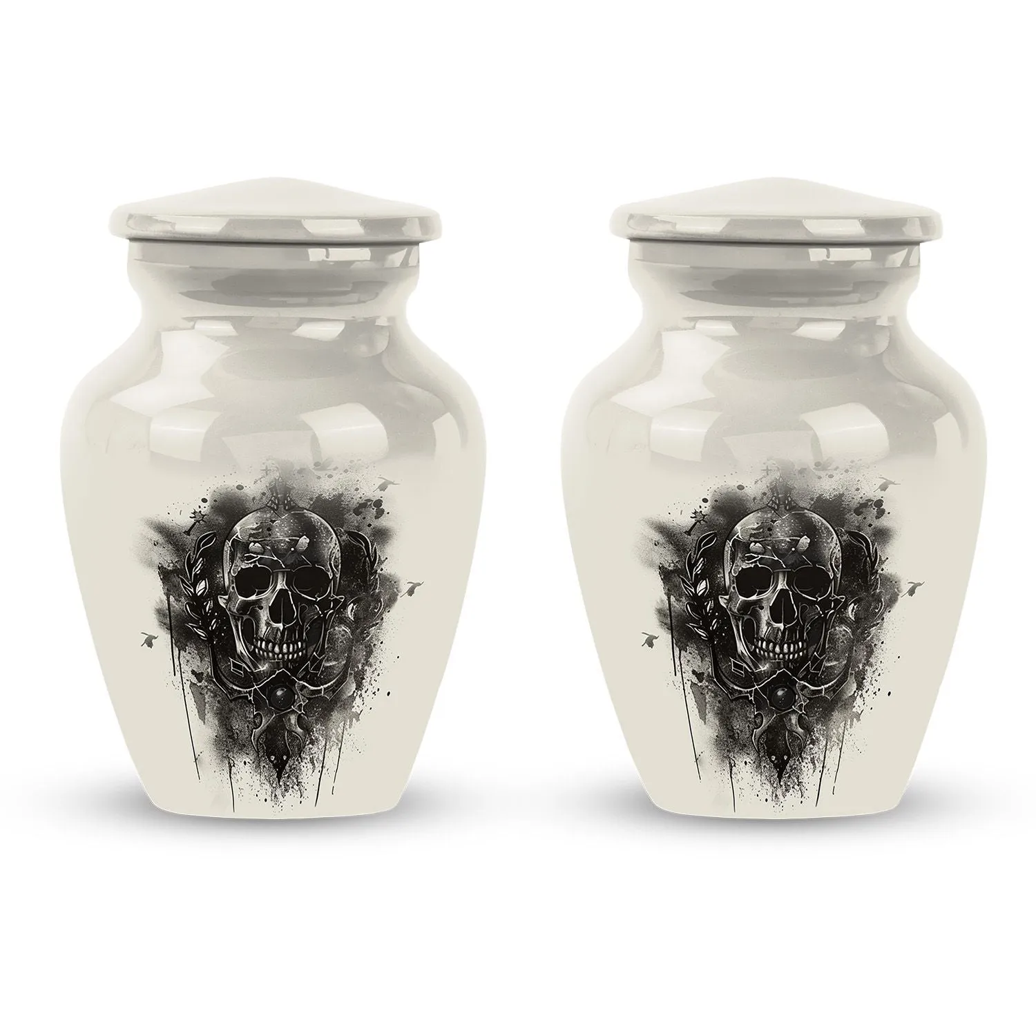 Classic Catholic Urn and Funeral Ash Cremation Vessel