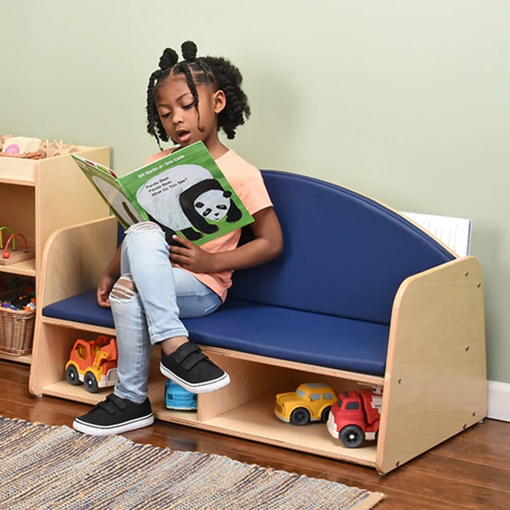 Classic Classroom Couch with Storage | Child-Sized & Durable