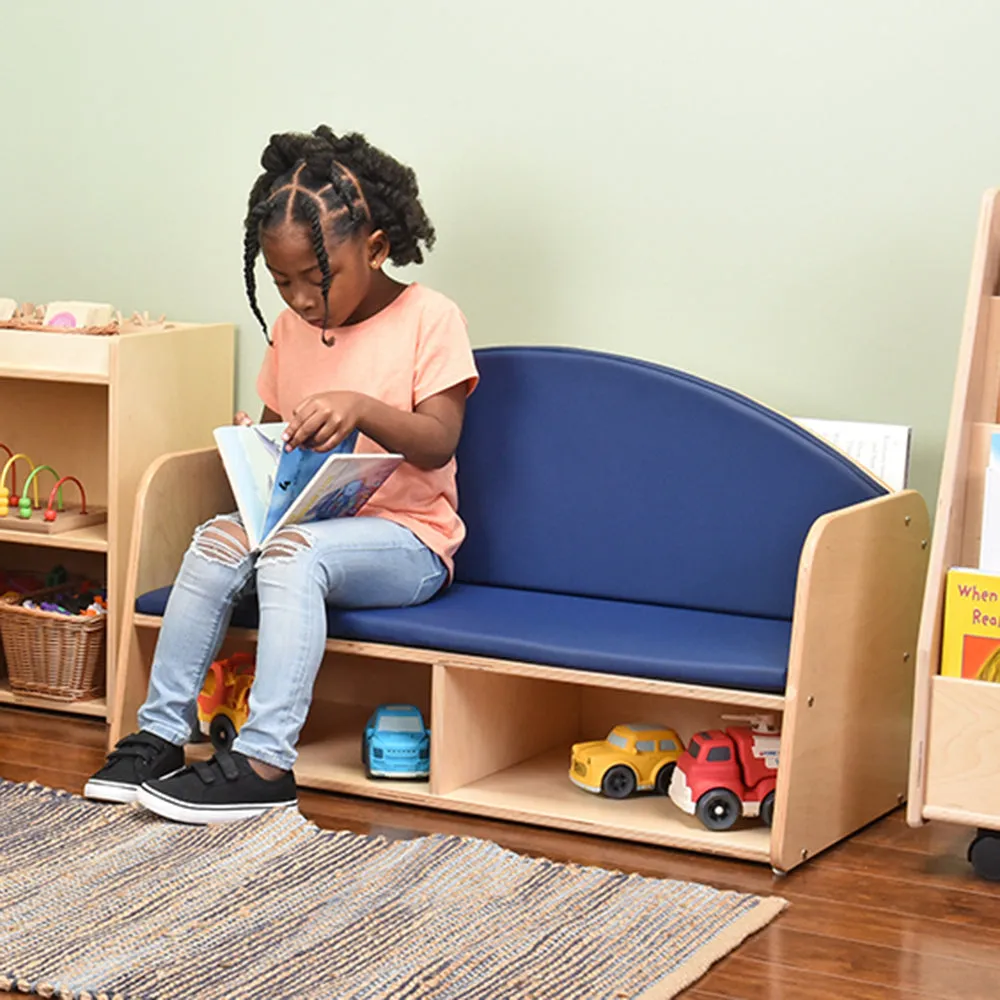 Classic Classroom Couch with Storage | Child-Sized & Durable