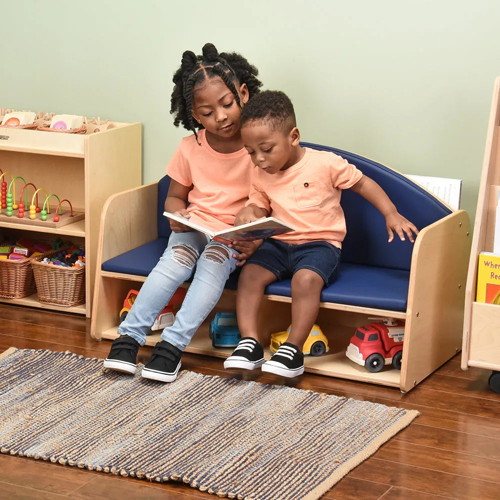 Classic Classroom Couch with Storage | Child-Sized & Durable