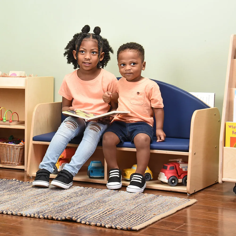 Classic Classroom Couch with Storage | Child-Sized & Durable