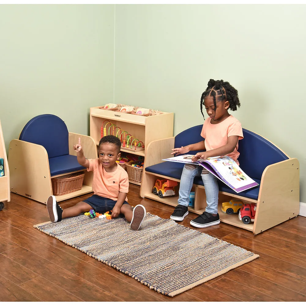 Classic Classroom Couch with Storage | Child-Sized & Durable