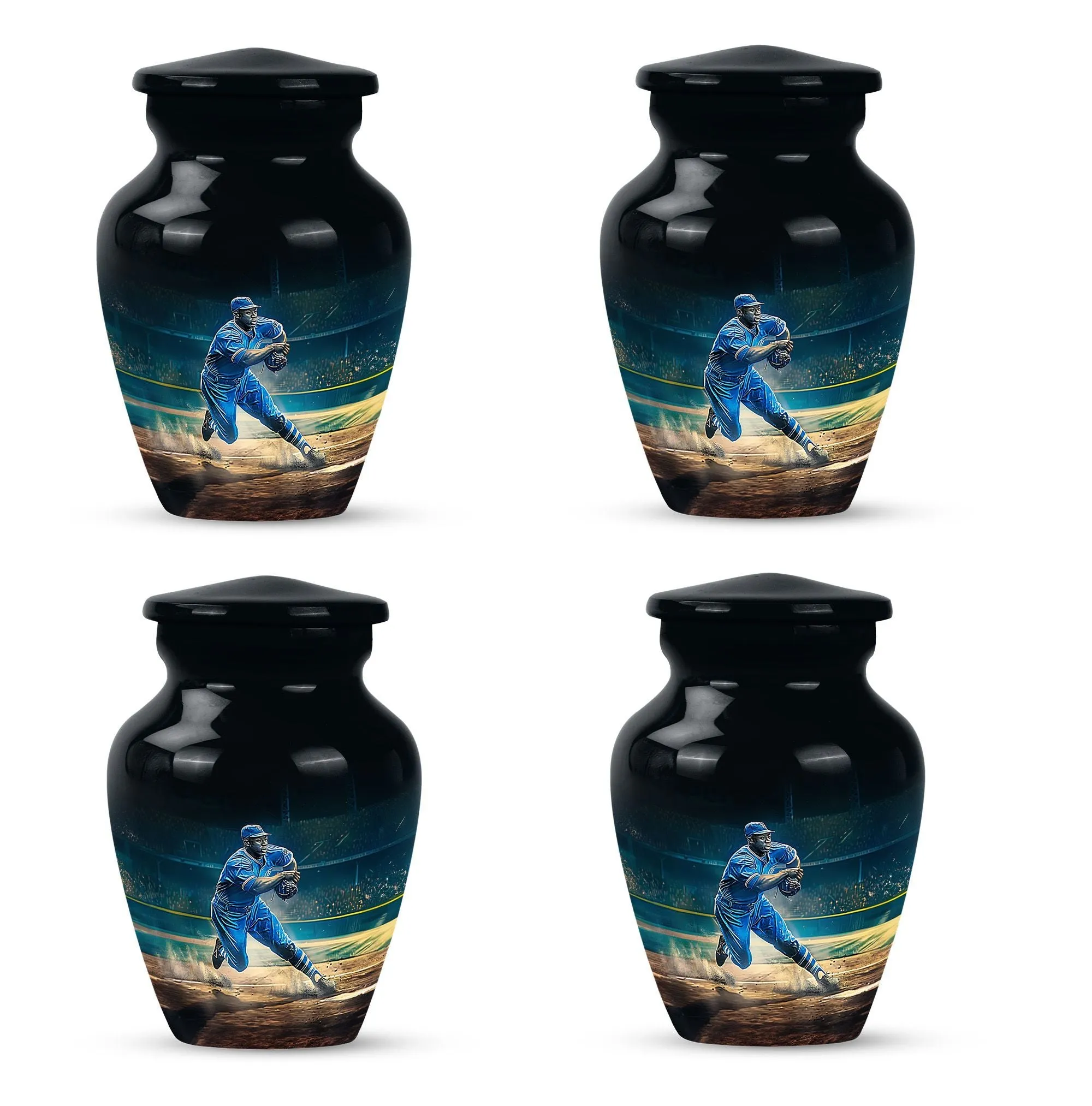 Classic Cremation The Baseball Themed Large Human Memorial