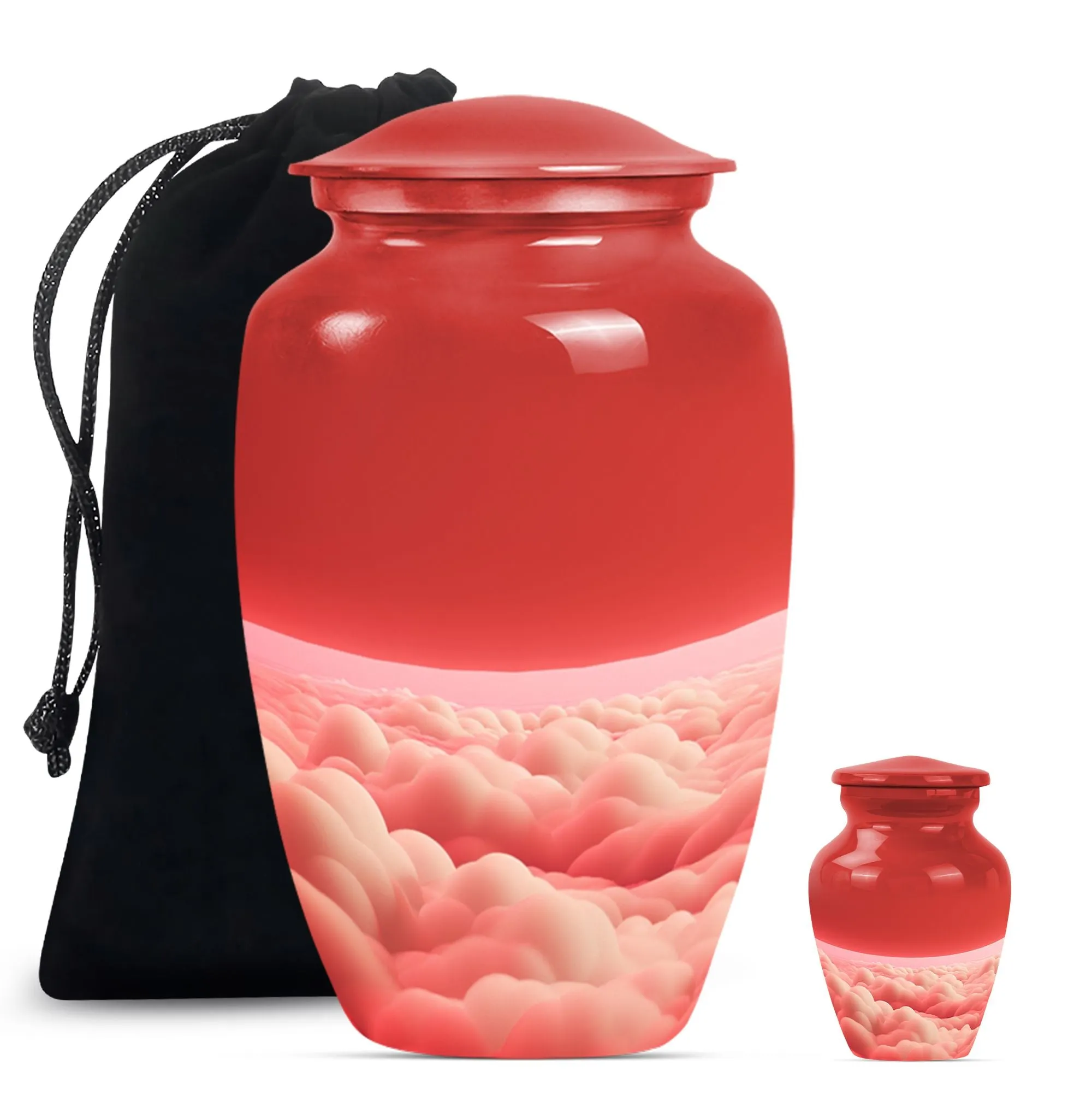 Clouds Eternal Remembrance - Cremation Large Urn For Ashes