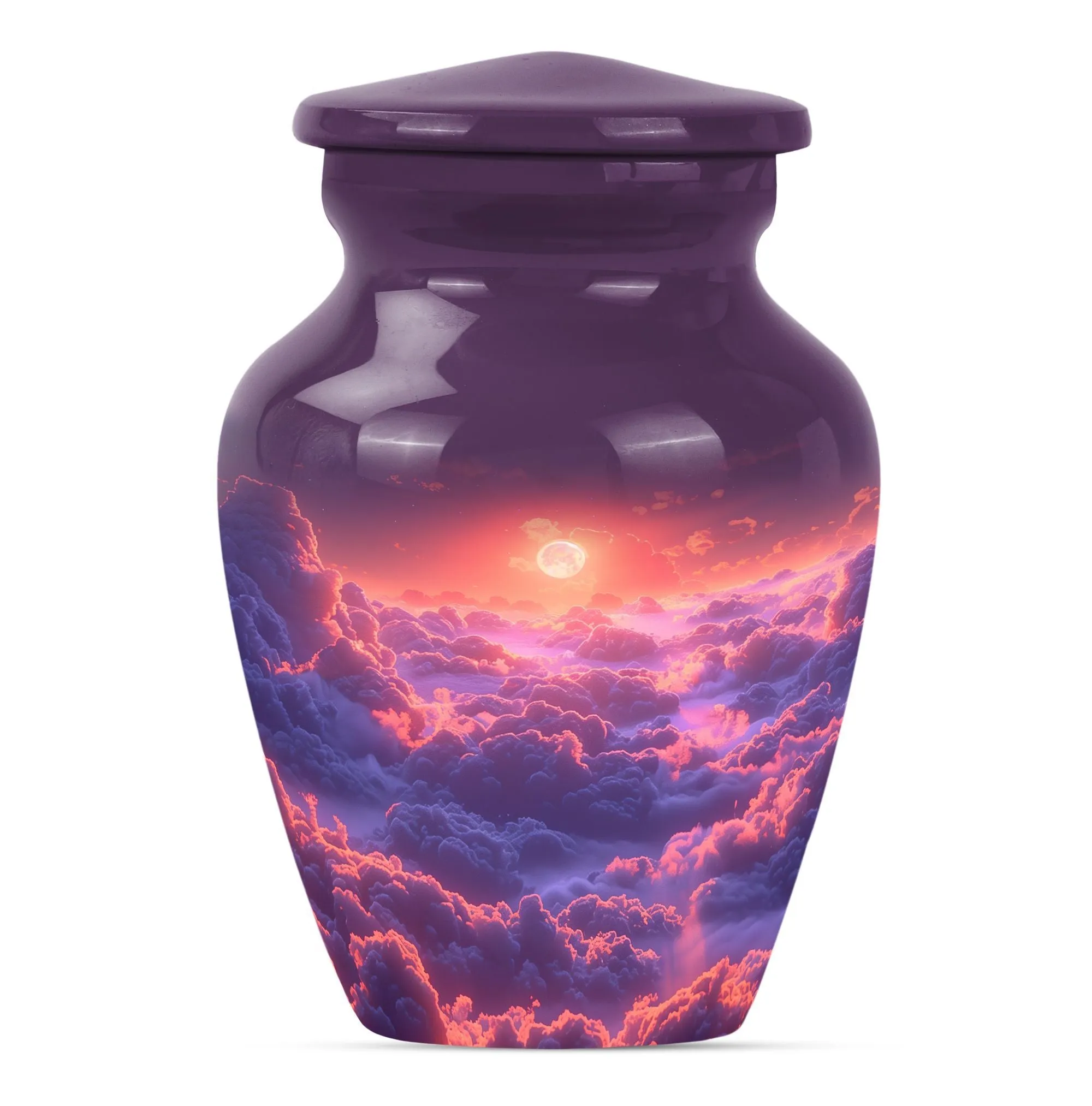 Clouds Urn: Cherished Memories, Medium-Sized Funeral Urn