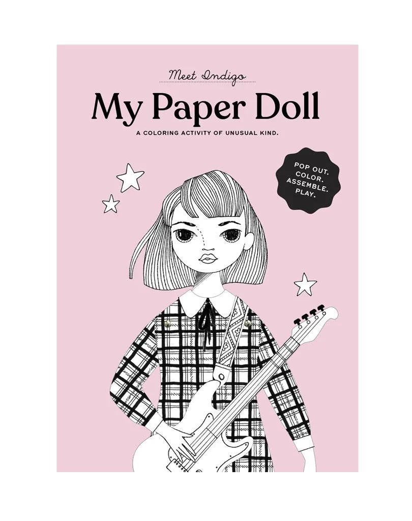 Coloring Paper Doll kit Indigo