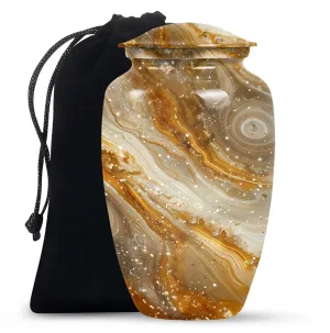 Colourful Swirl Forever Memory Cremation Urn with Abstract Theme