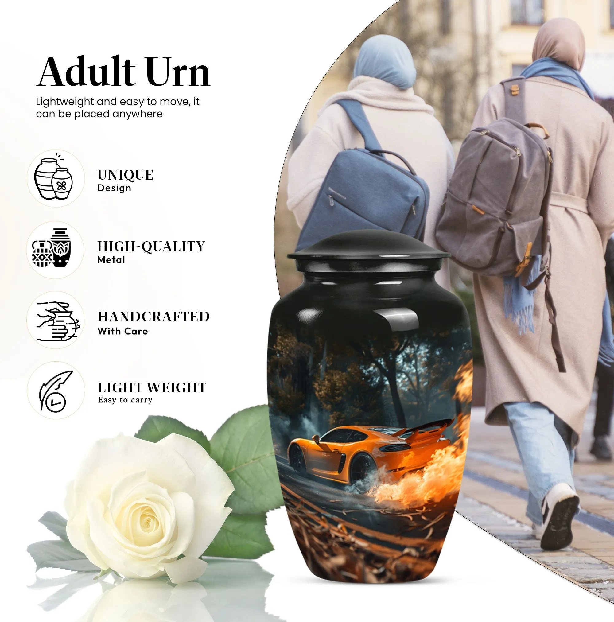 Commemorative Car Urn-Unique Cremation Urn for Men