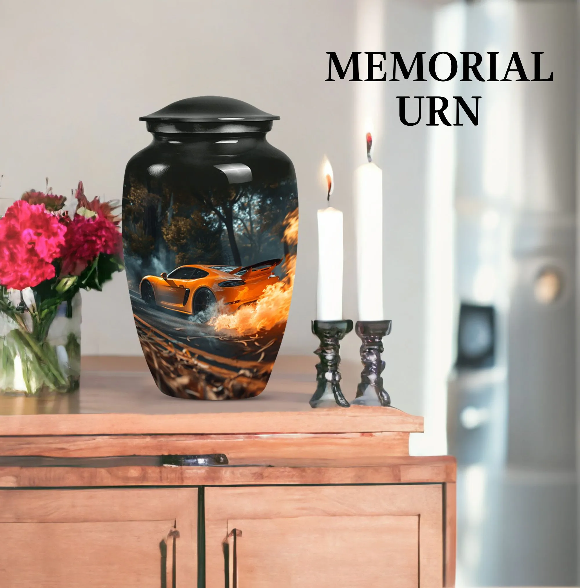 Commemorative Car Urn-Unique Cremation Urn for Men