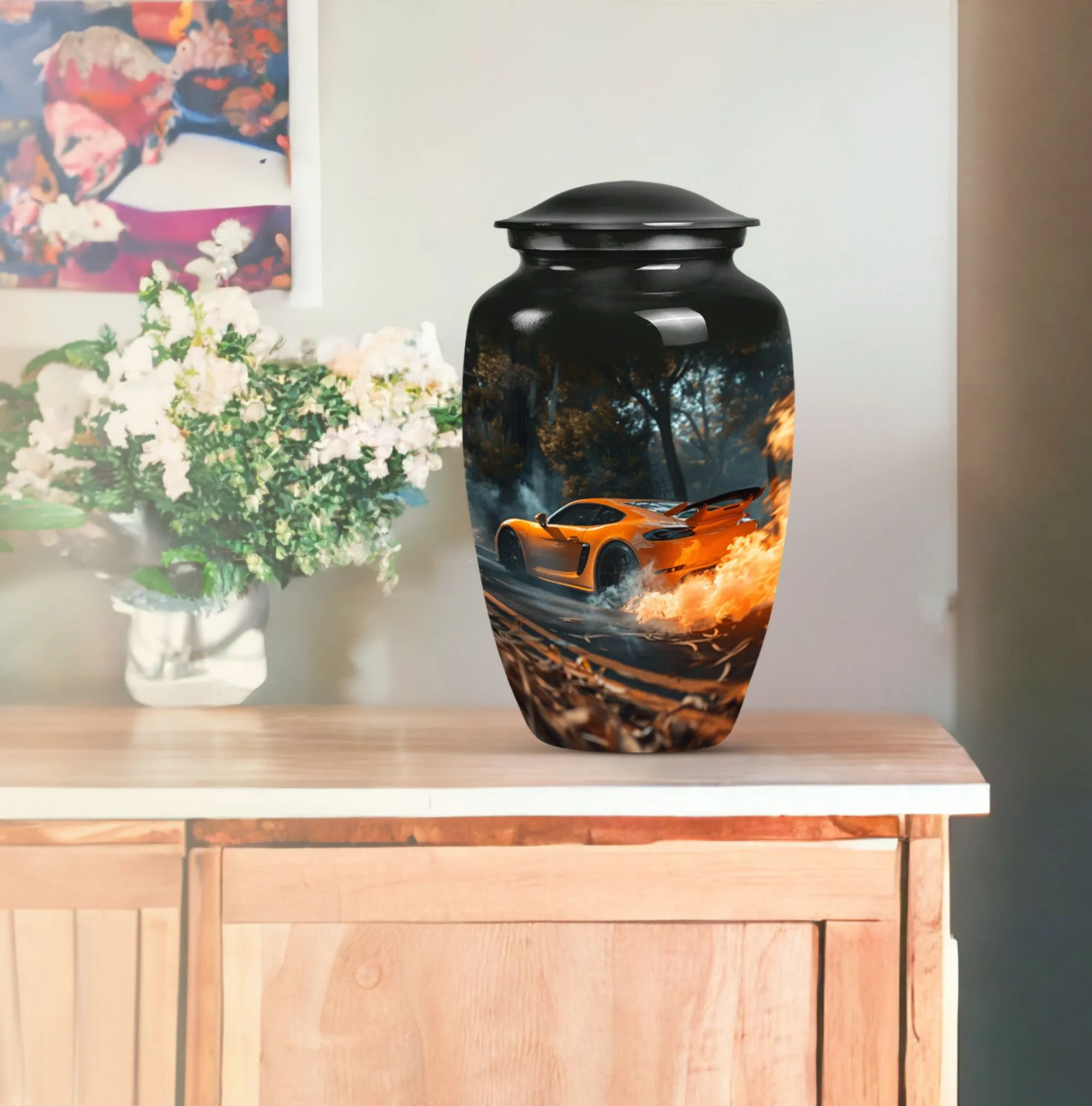 Commemorative Car Urn-Unique Cremation Urn for Men