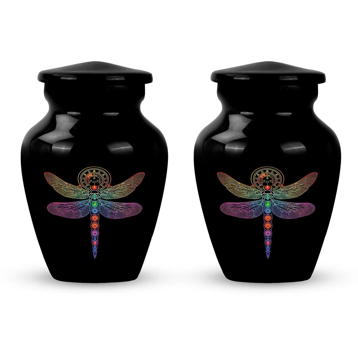 Cosmic Dragonfly Majesty – Sacred Cremation Urn for Ladies