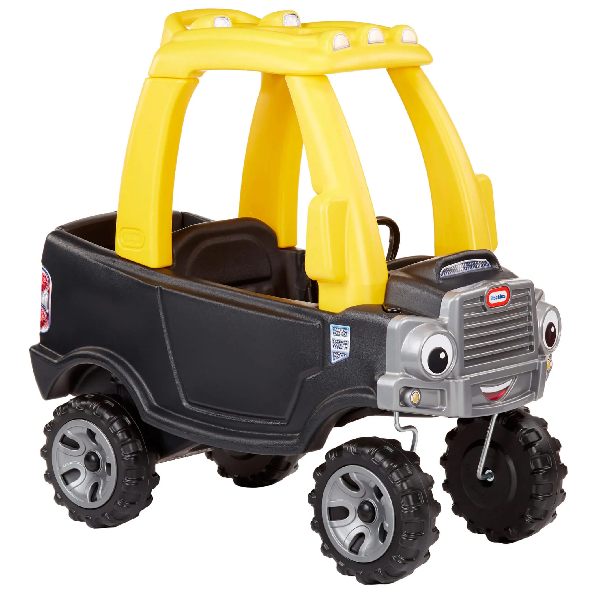 Cozy Truck Ride-On Black – Truck with Working Door, Tailgate & Removable Floorboard