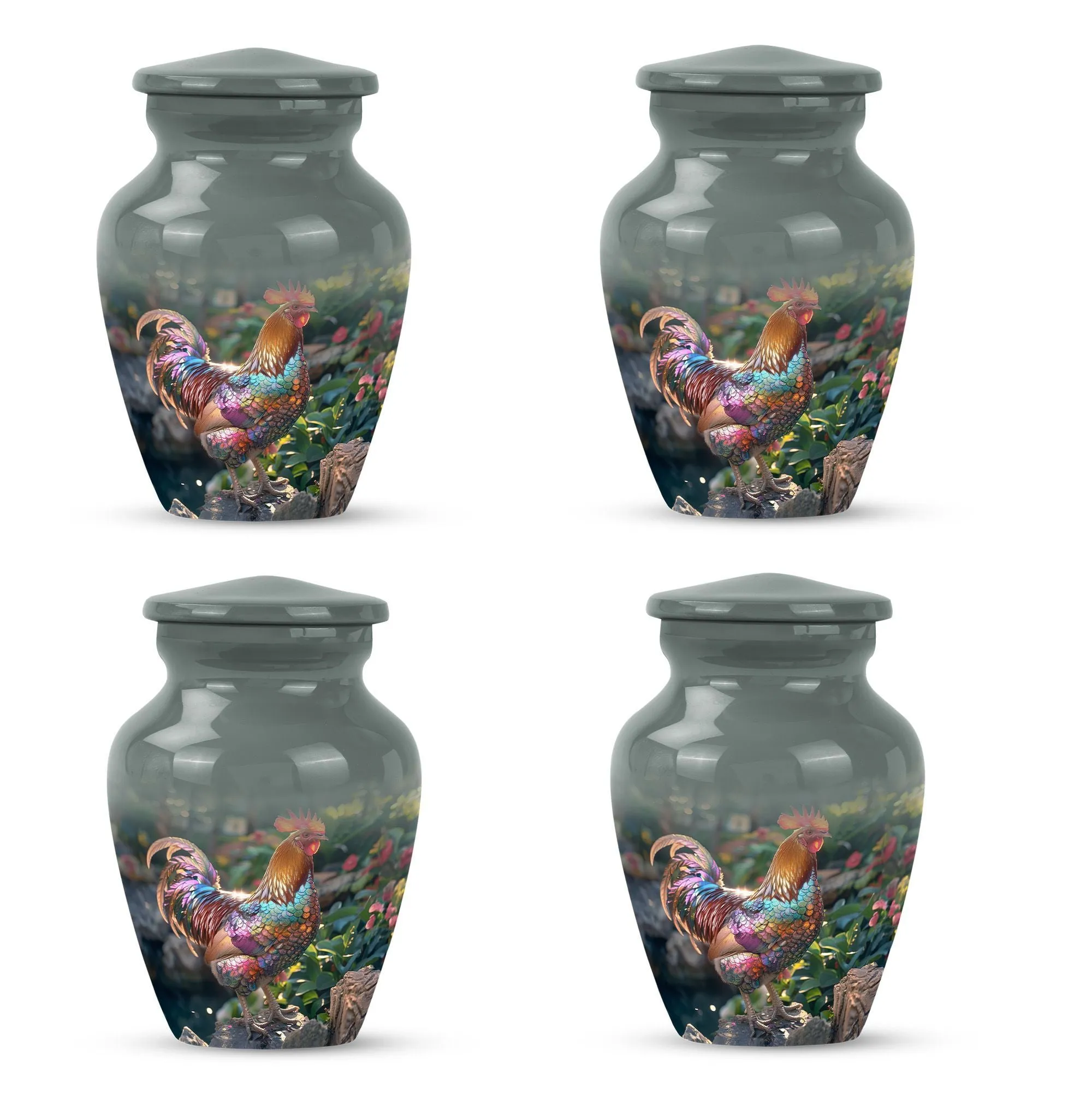 Cremation Chicken Urn: Medium Size Memorial Urn for Humane Ashes