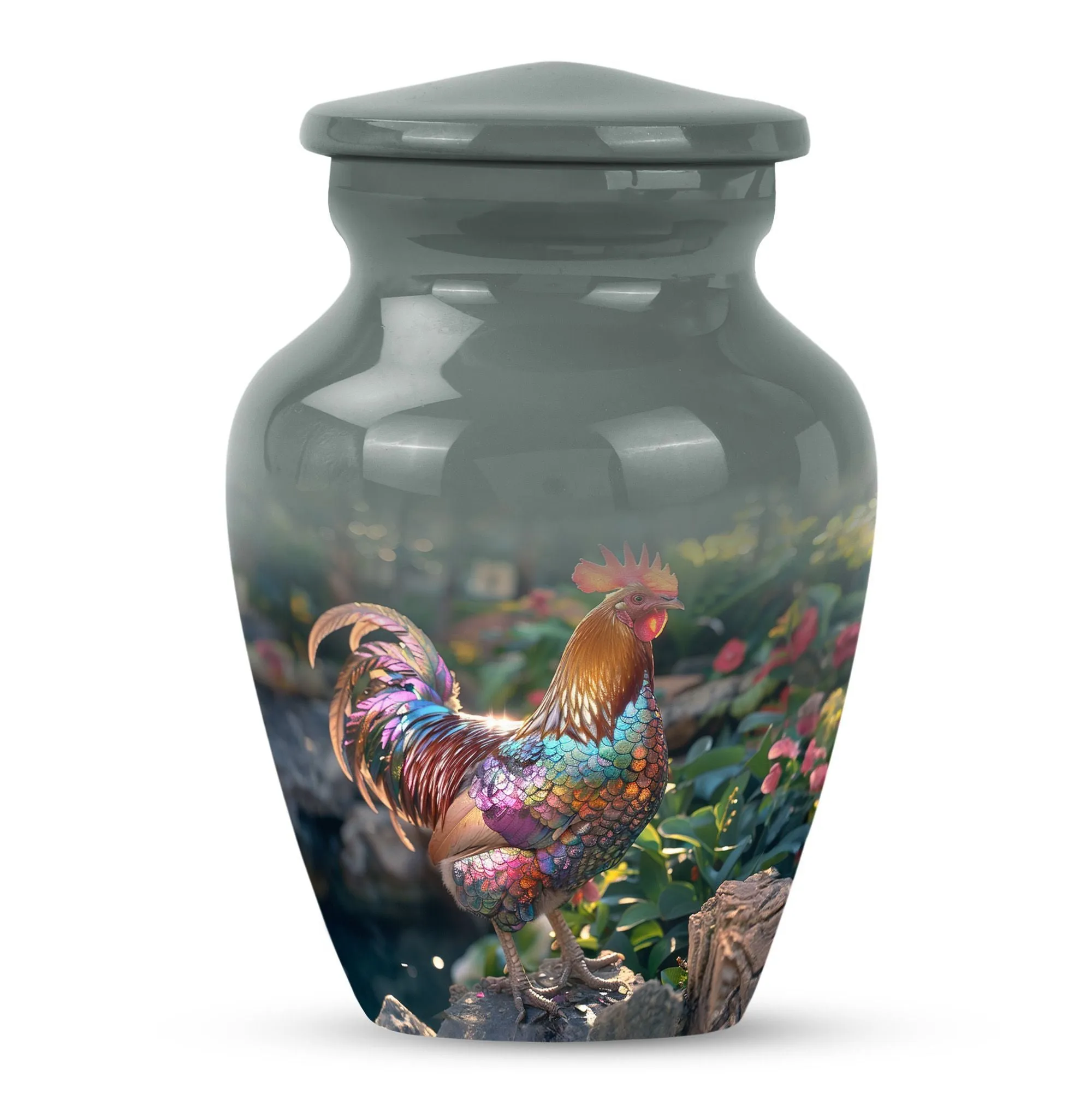 Cremation Chicken Urn: Medium Size Memorial Urn for Humane Ashes