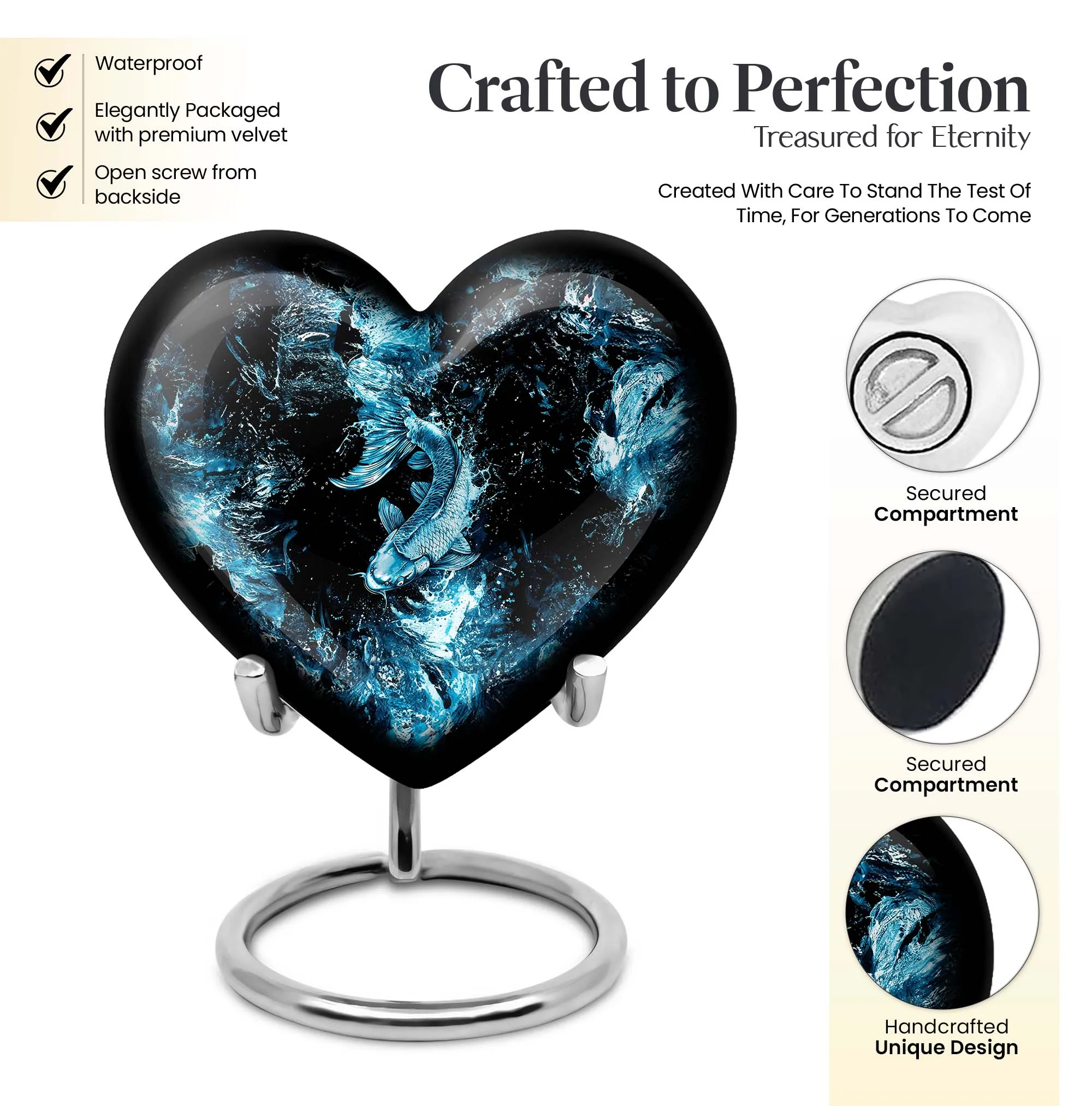 Cremation Fish Urn - Cherished Memory for Mom Ashes Remains