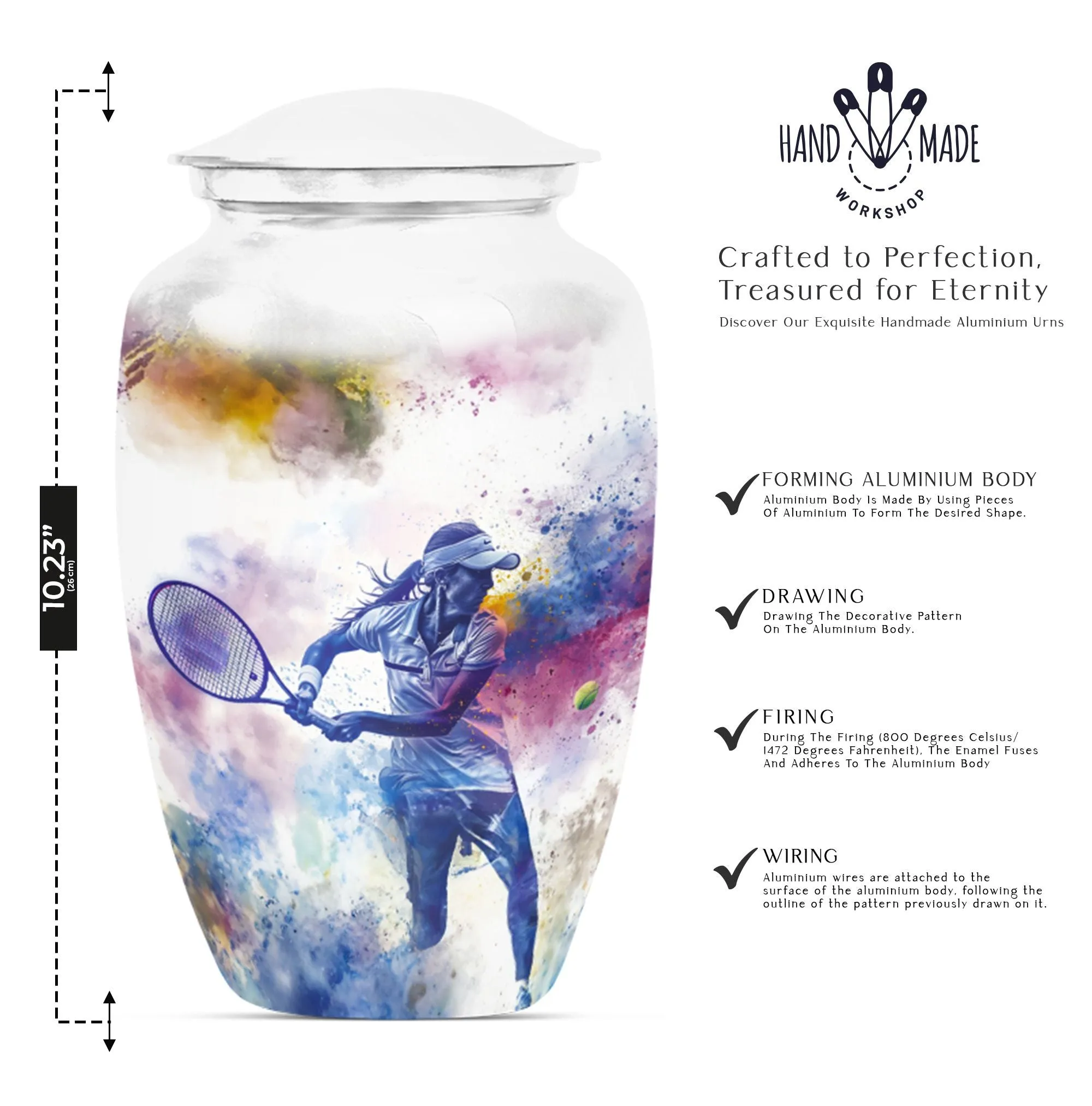 Cremation Keepsake Urn: Women's Memorial Urn