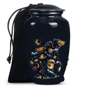 Cremation Urn - Abstract Bear Tribute for Lasting Memories