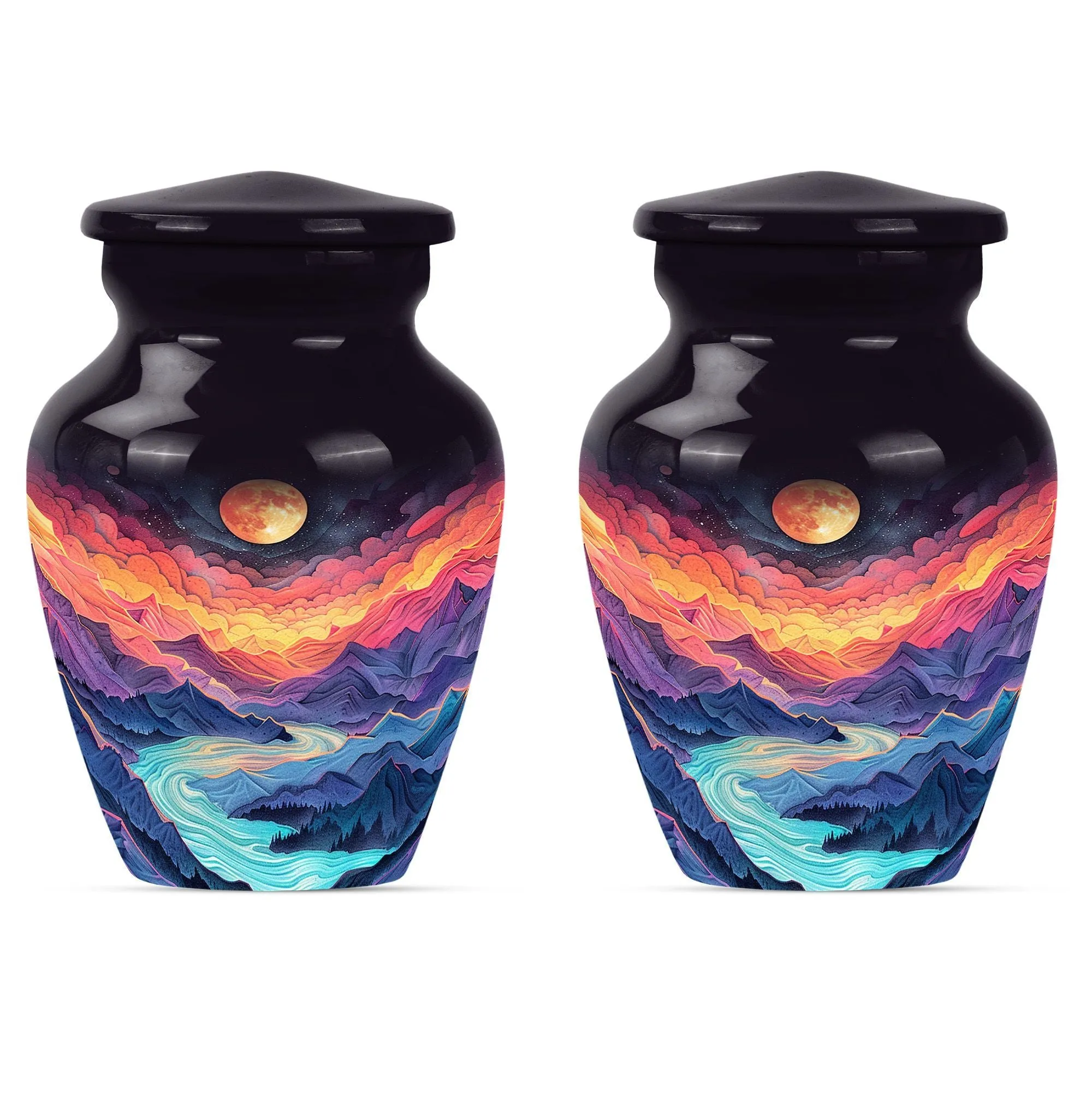 Cremation Urn: Lavender Meadows - Majestic Mountain