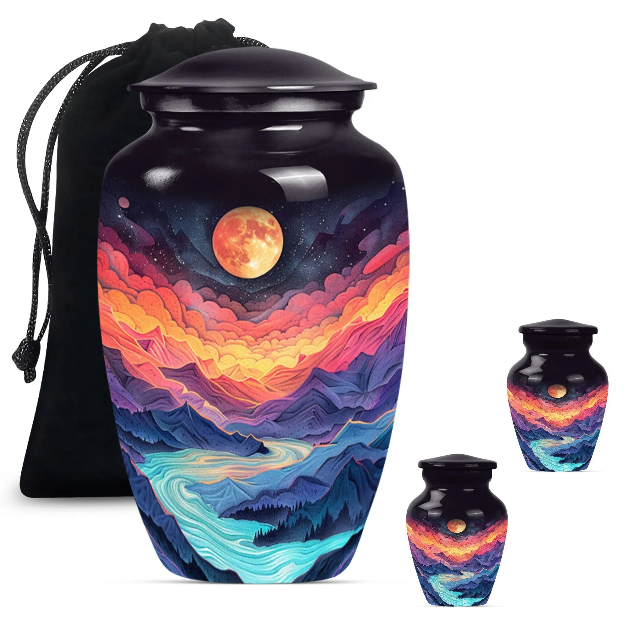 Cremation Urn: Lavender Meadows - Majestic Mountain