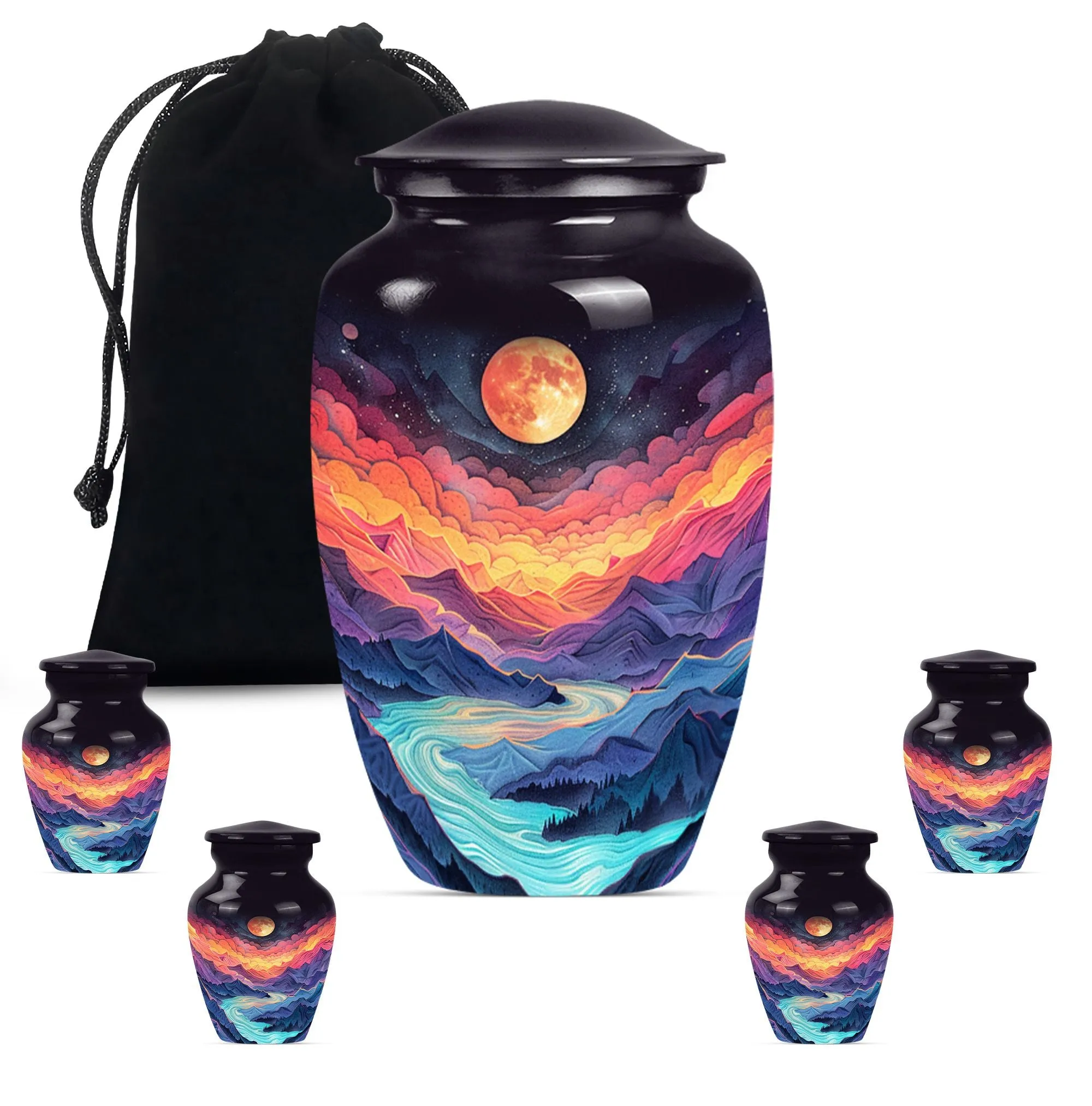 Cremation Urn: Lavender Meadows - Majestic Mountain