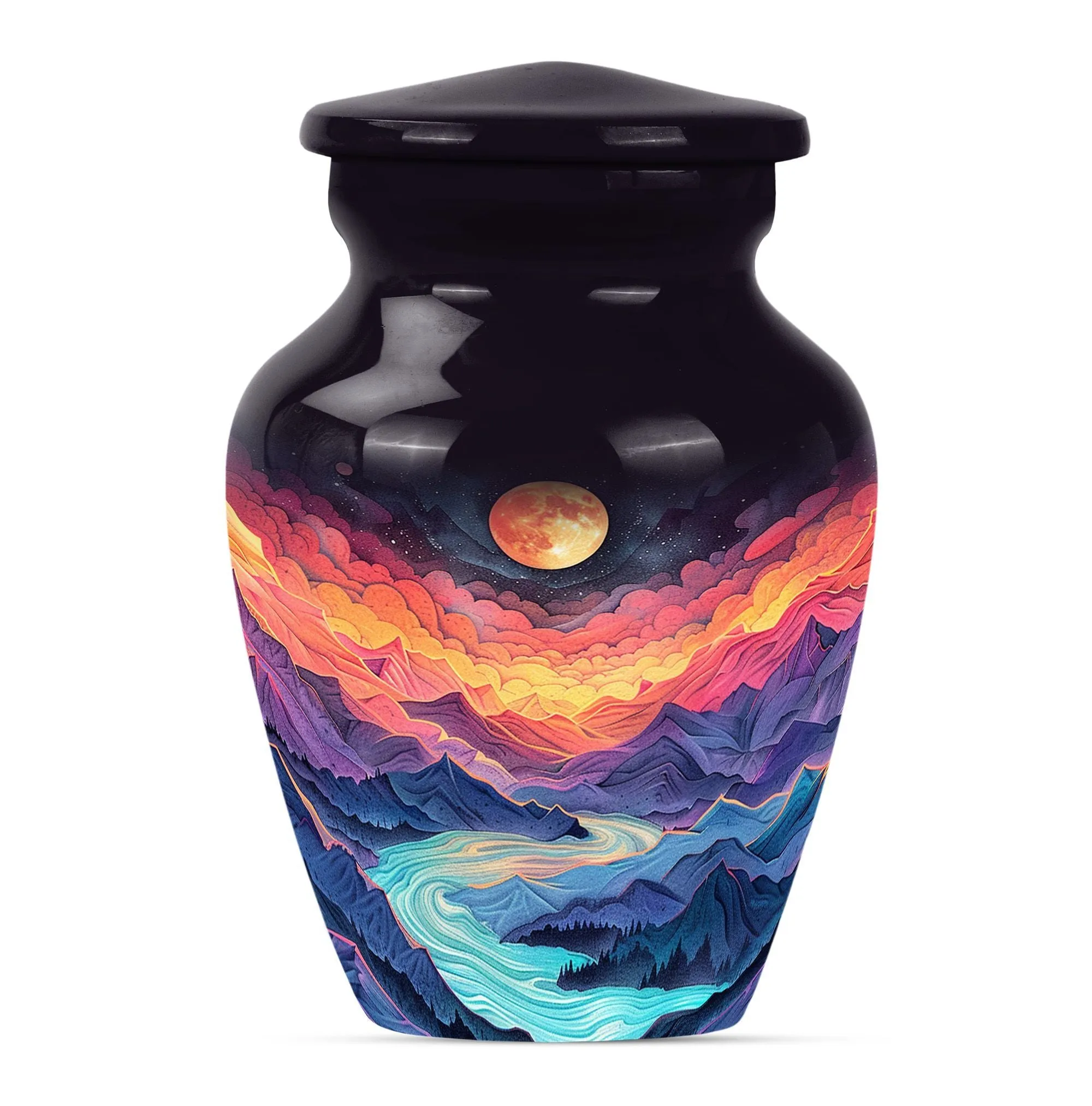 Cremation Urn: Lavender Meadows - Majestic Mountain