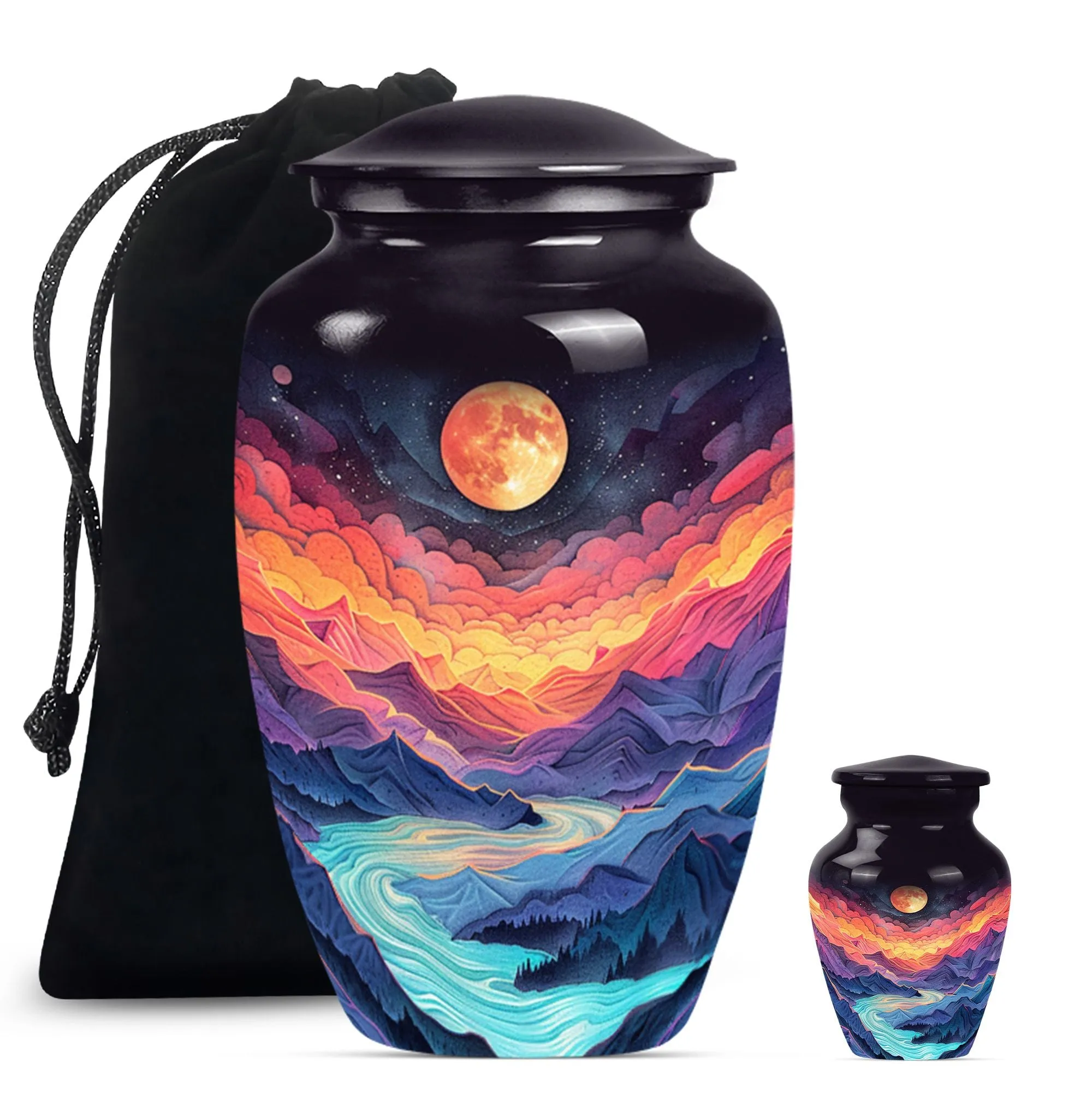 Cremation Urn: Lavender Meadows - Majestic Mountain