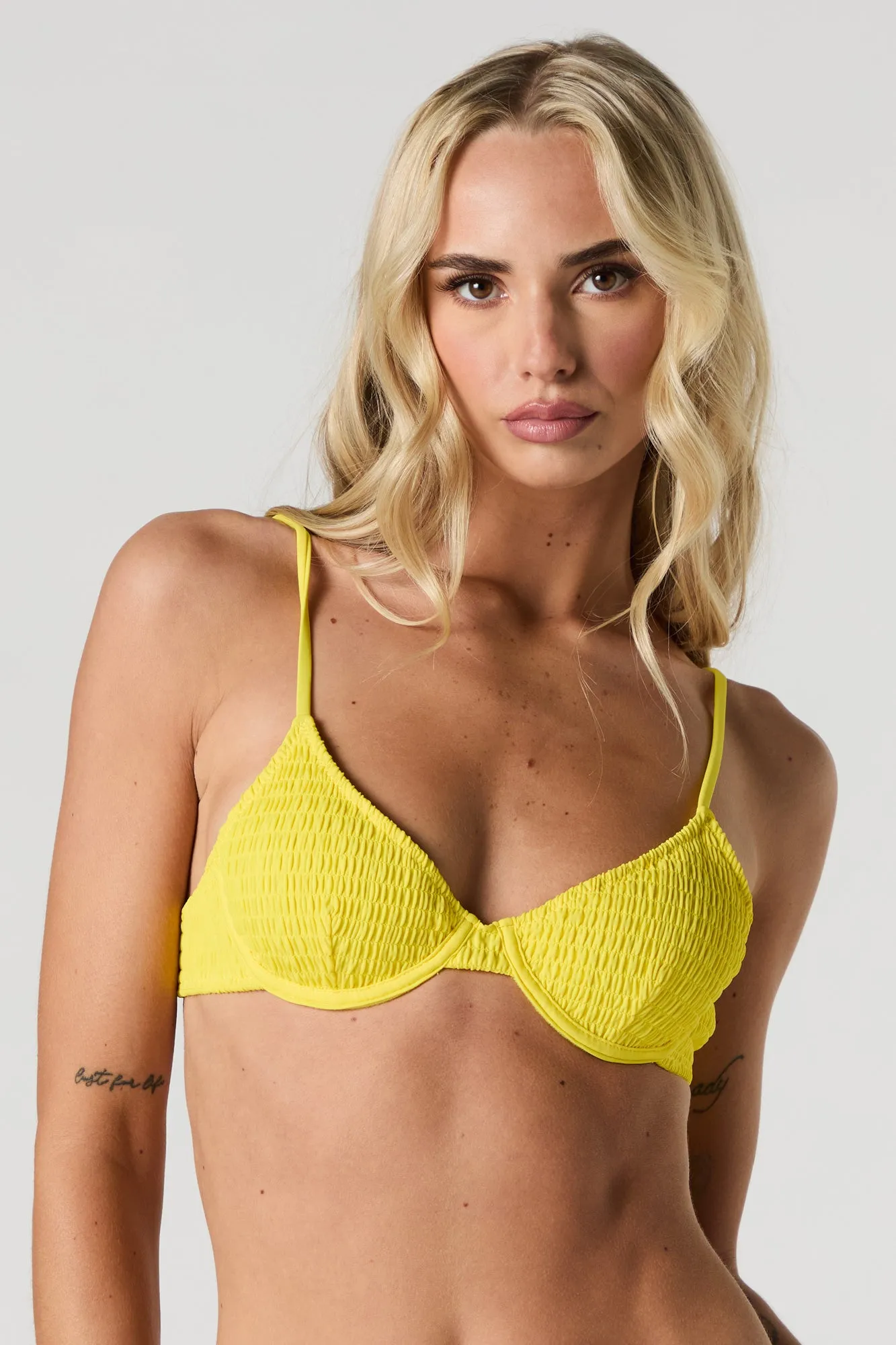 Crinkle Bra Bikini Top