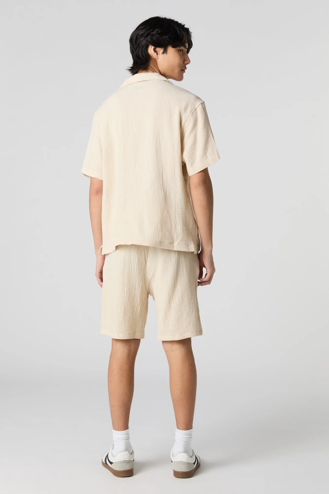 Crinkle Drawstring Short