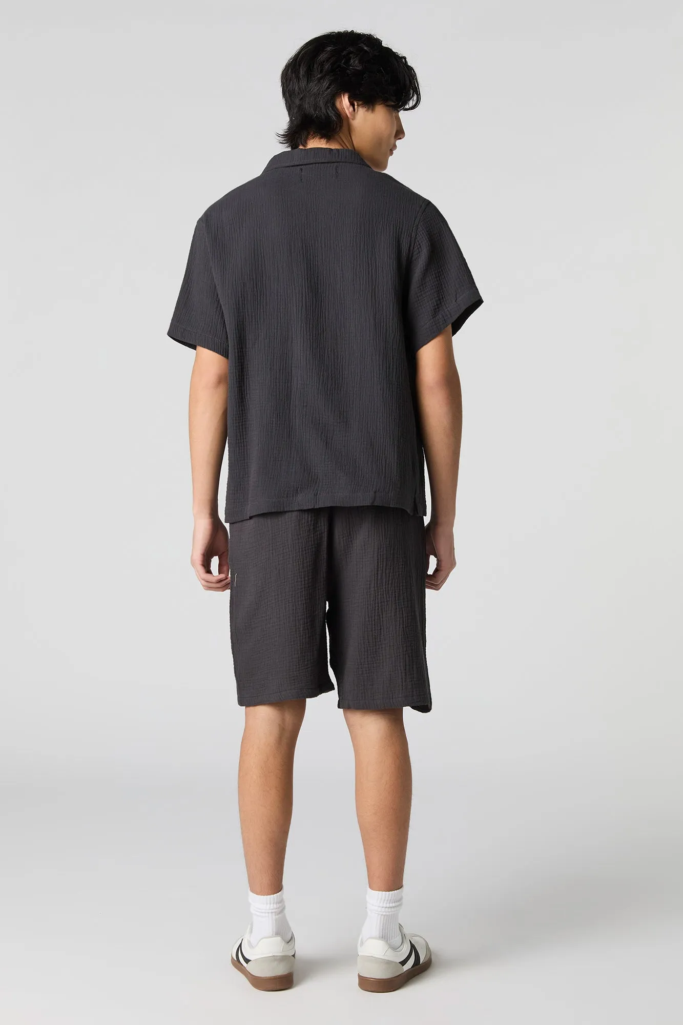 Crinkle Drawstring Short