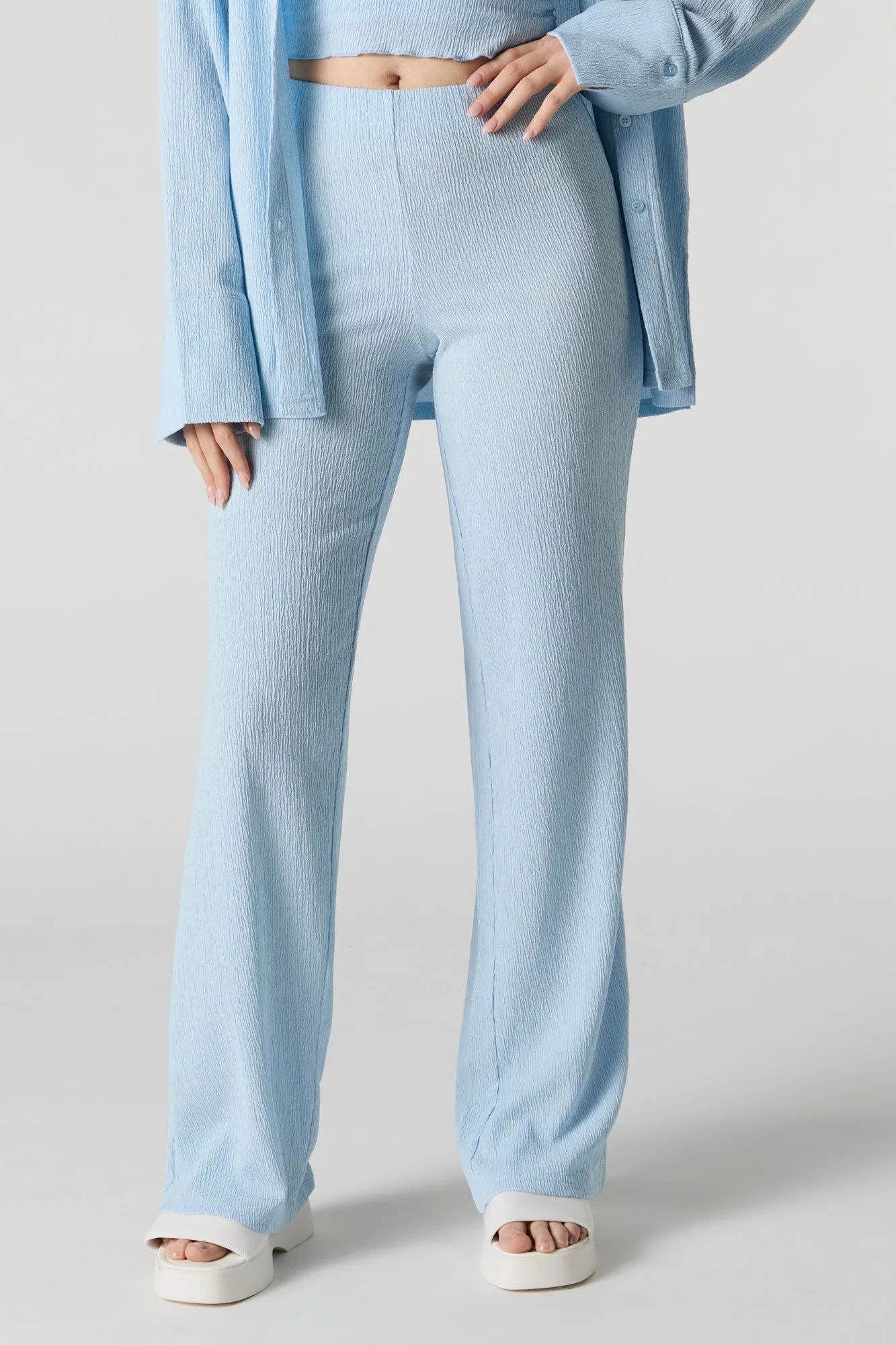 Crinkle Wide Leg Pant