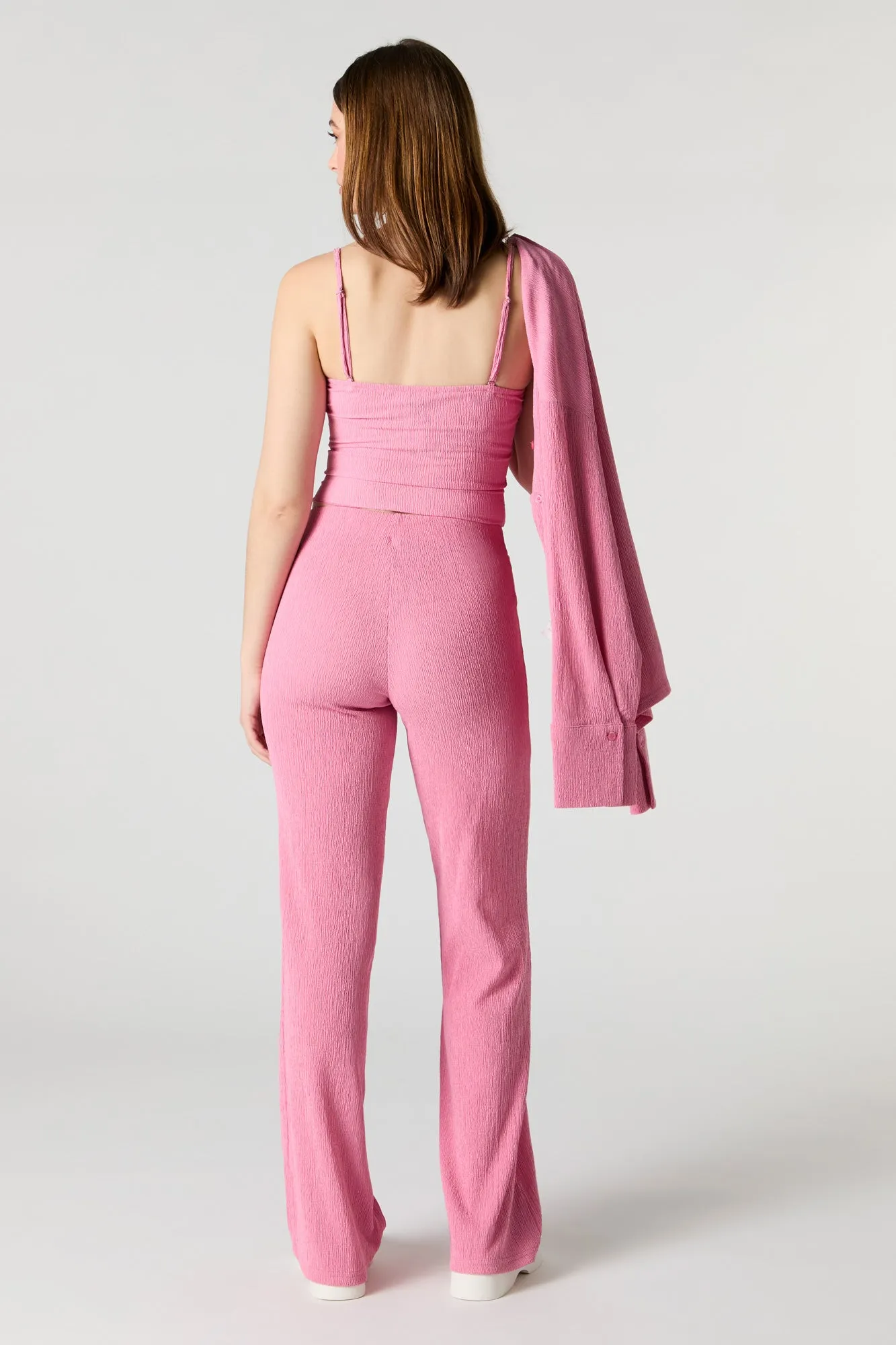Crinkle Wide Leg Pant