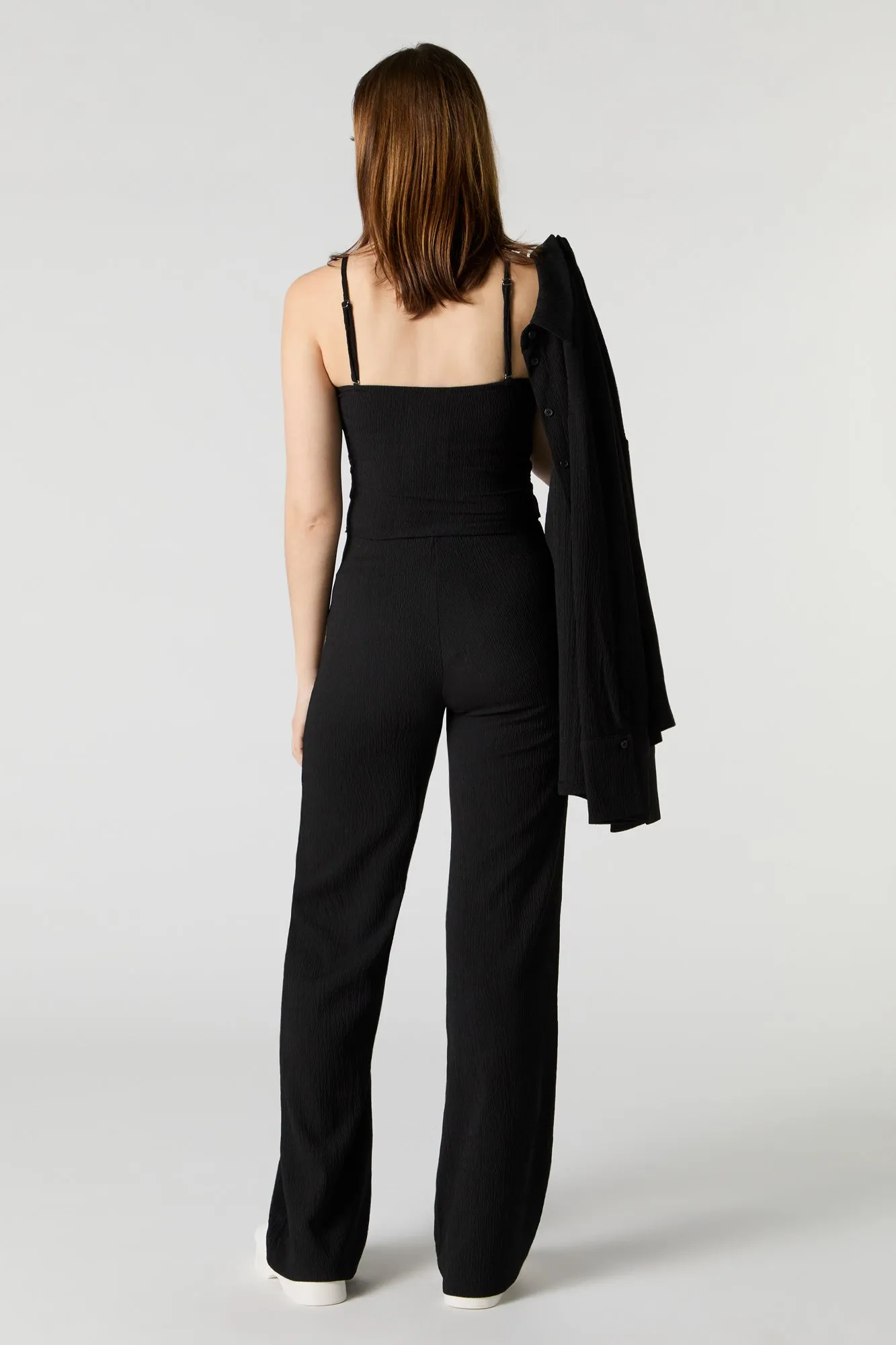 Crinkle Wide Leg Pant
