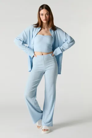 Crinkle Wide Leg Pant