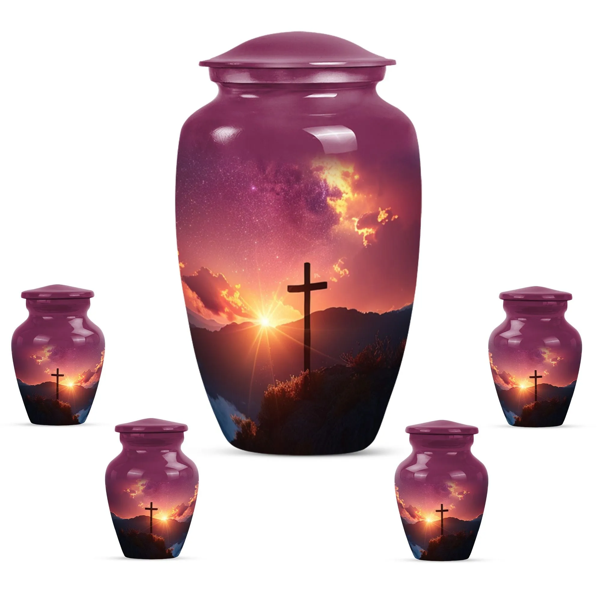 Cross Remembrance - A Memorable Urn for Women Ashes