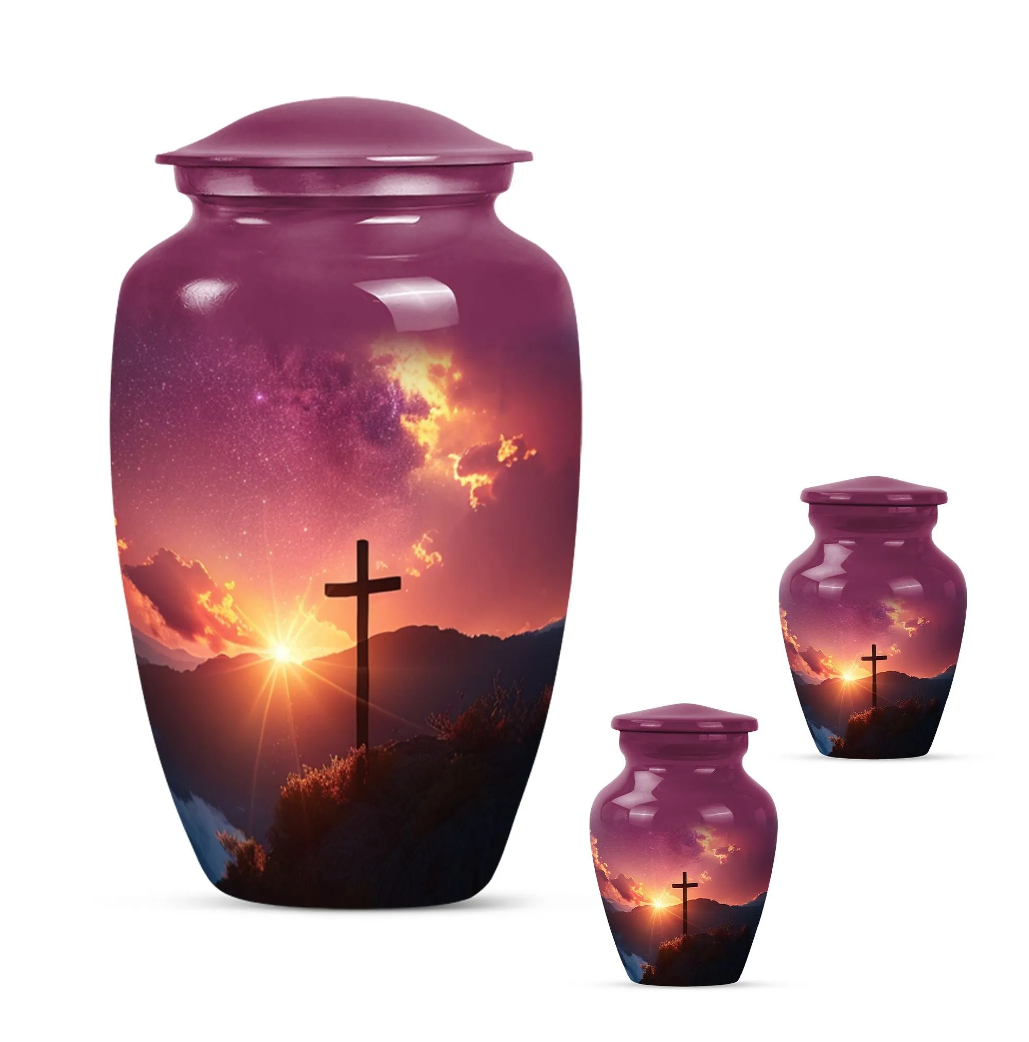 Cross Remembrance - A Memorable Urn for Women Ashes