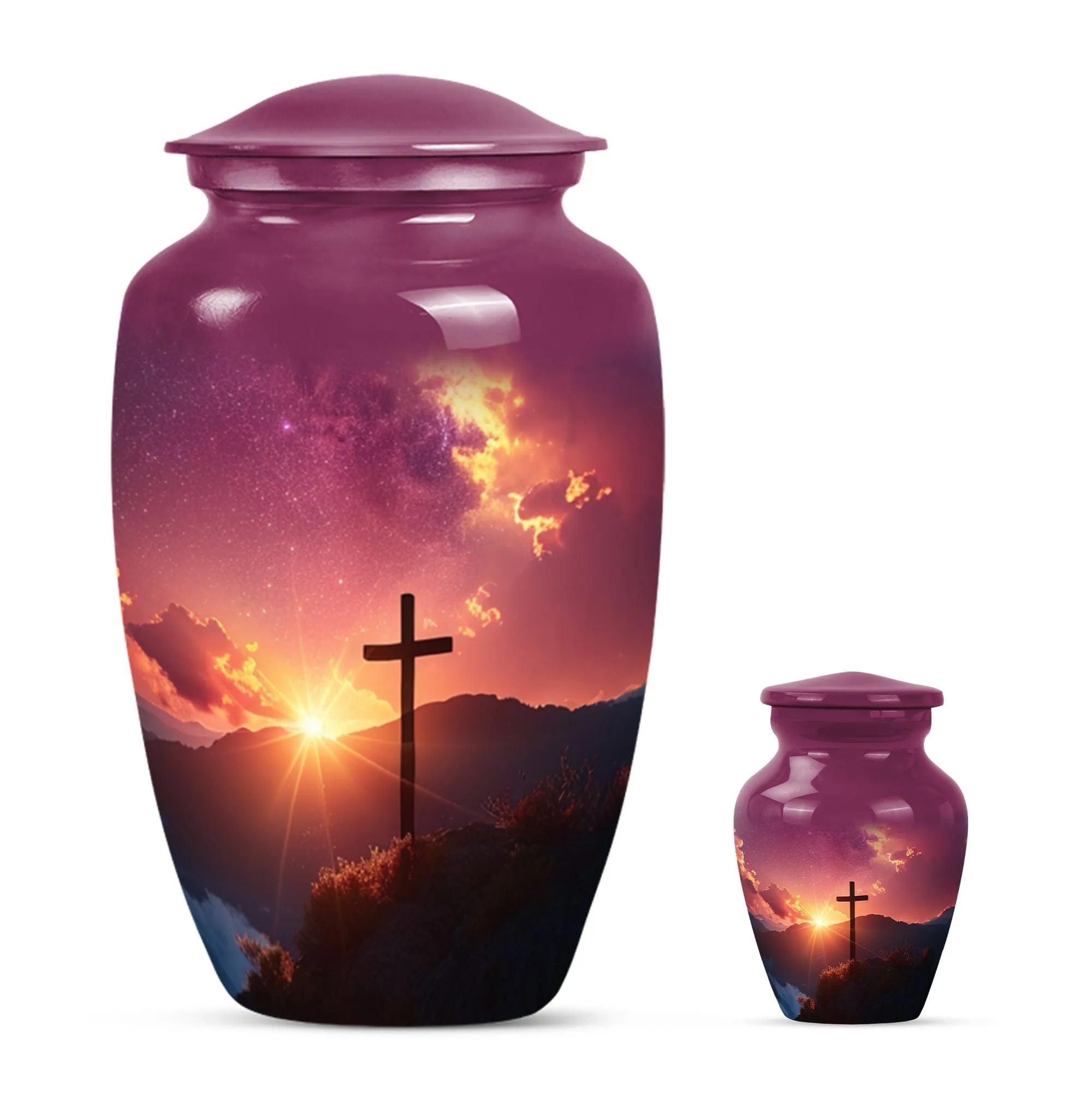 Cross Remembrance - A Memorable Urn for Women Ashes